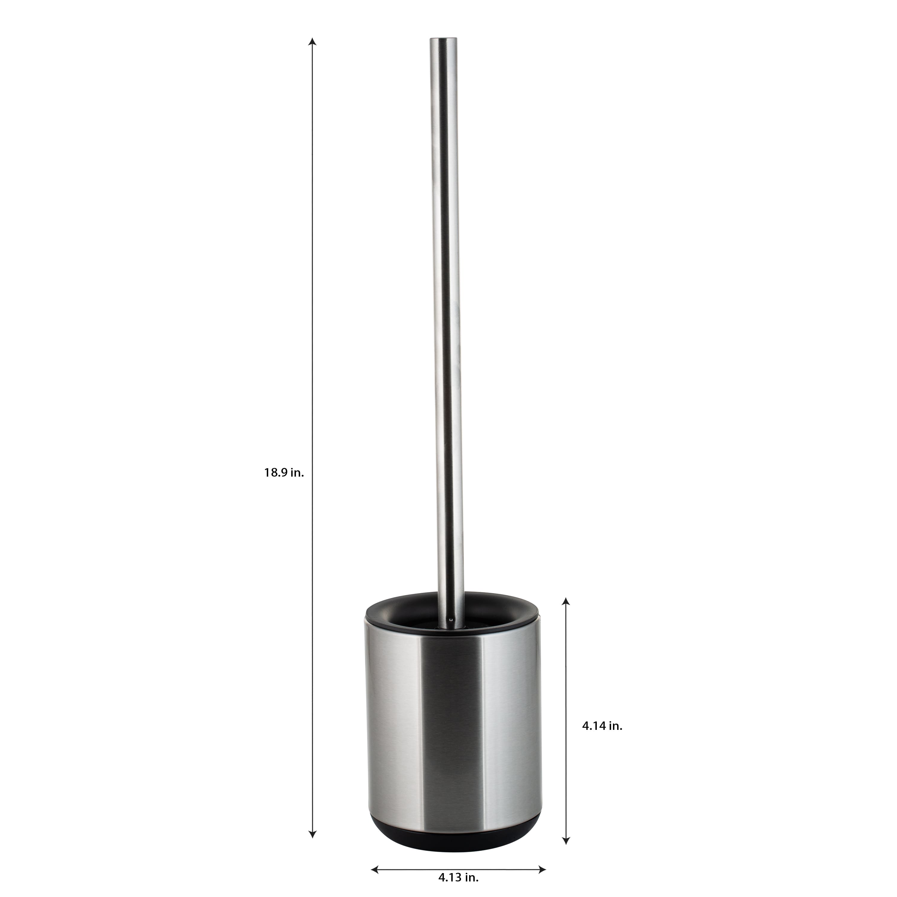 Bath Bliss Toilet Brush &#x26; Holder In Stainless Steel