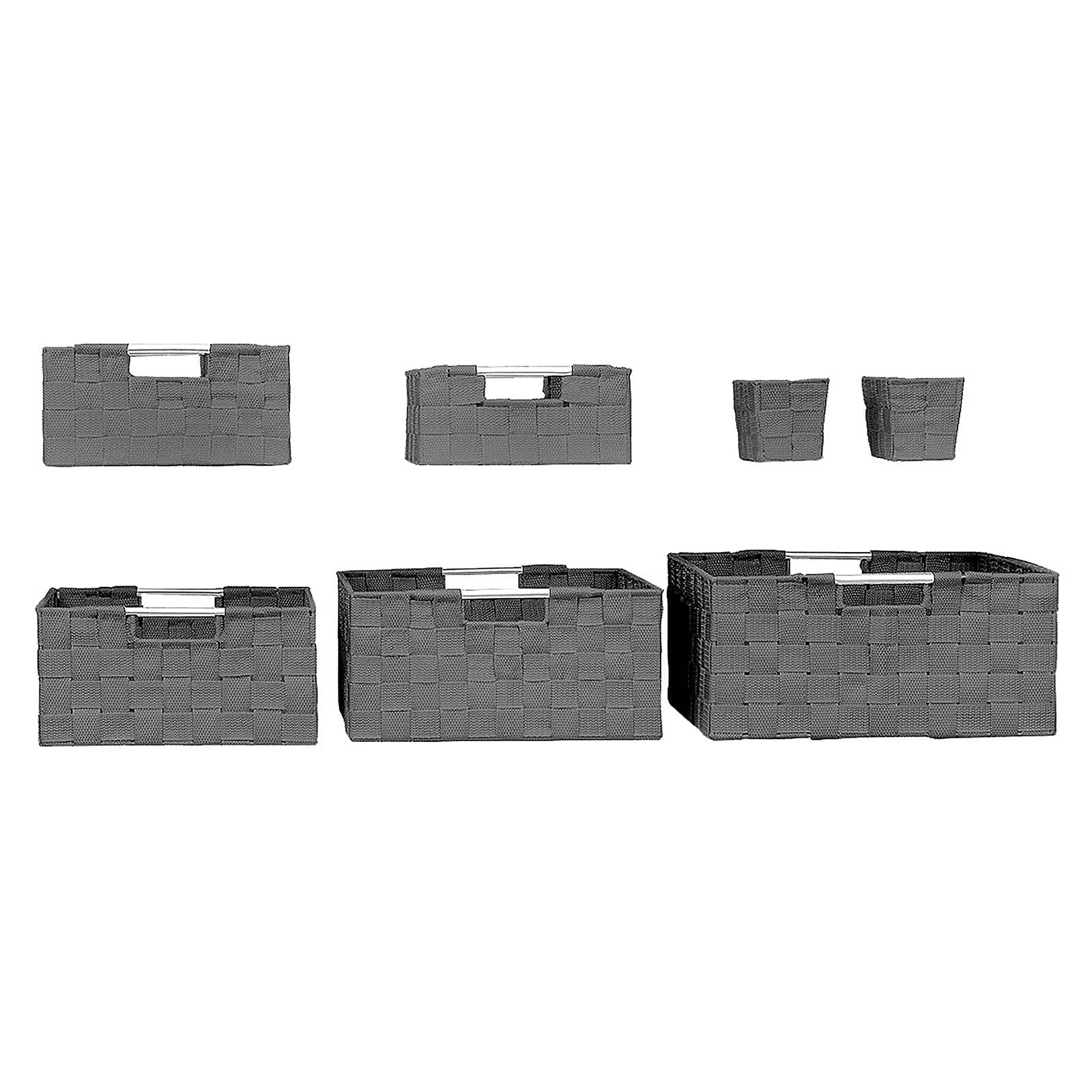 Sorbus 7-Piece Stackable Tote Basket Set with Handles