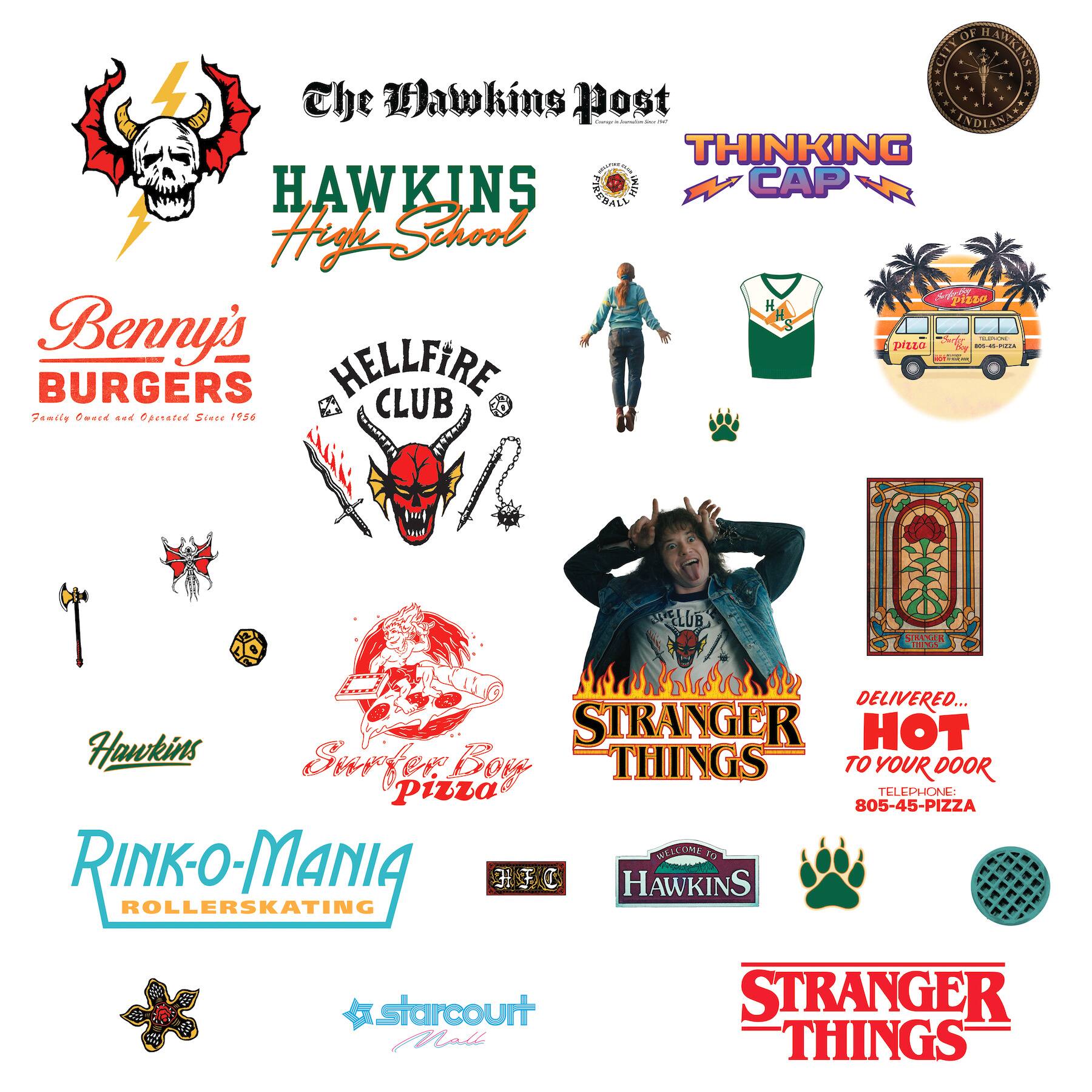 RoomMates Stranger Things Season 4 Icons Peel &#x26; Stick Wall Decals
