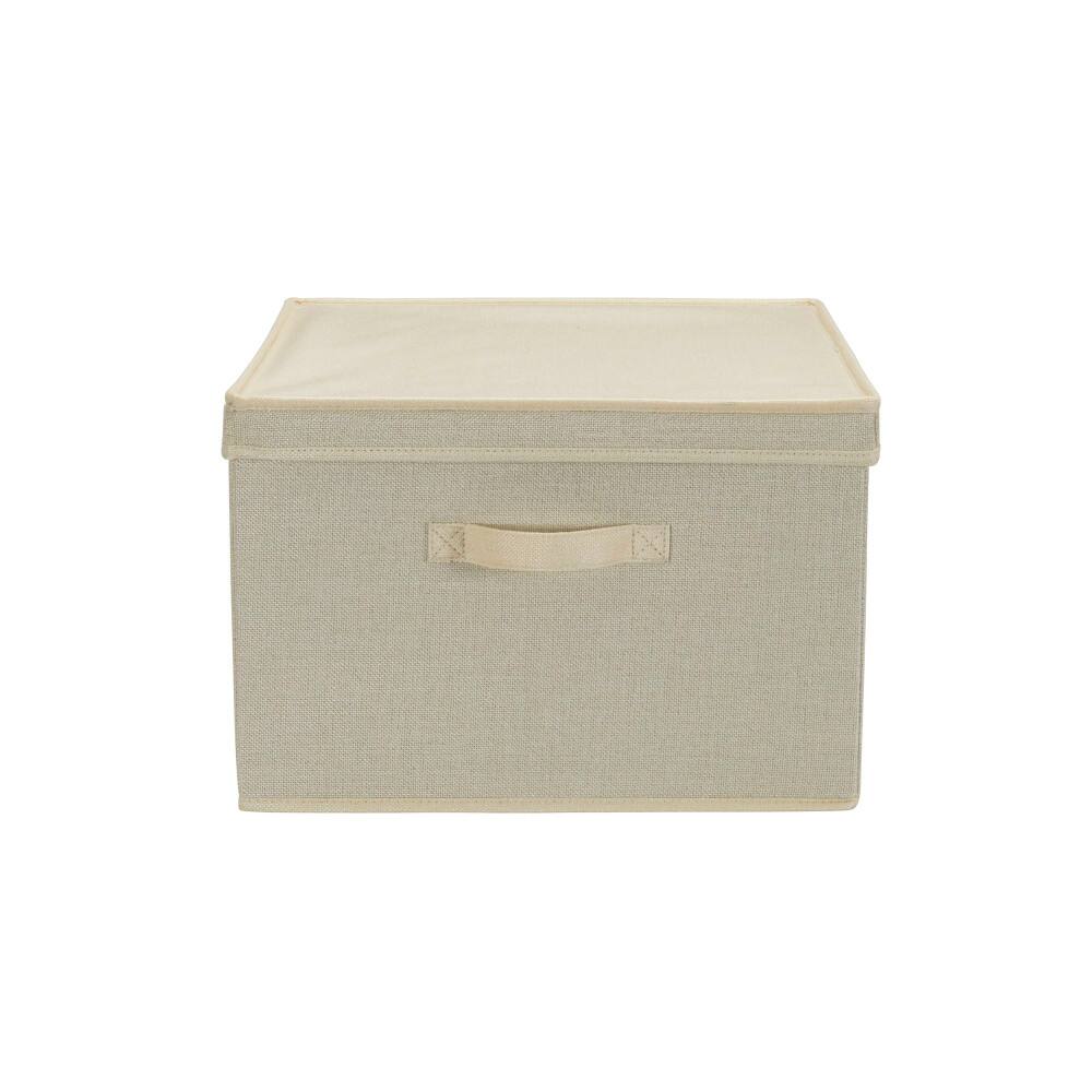 Household Essentials Fabric Storage Bin with Lid, 2ct.