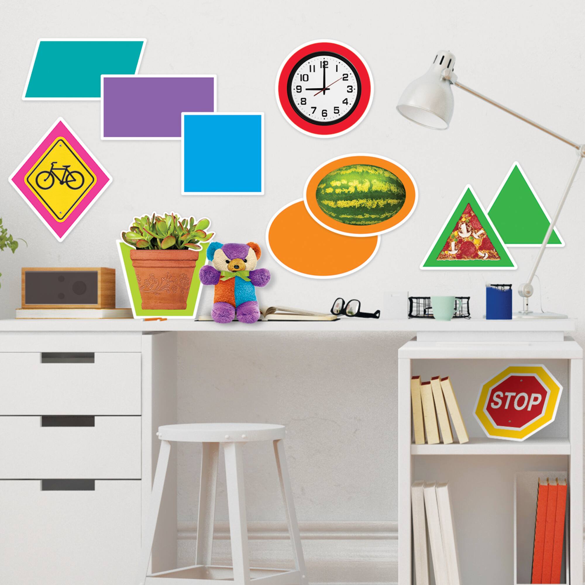 Trend Enterprises&#xAE; Shapes All Around Us Wipe Off Learning Set