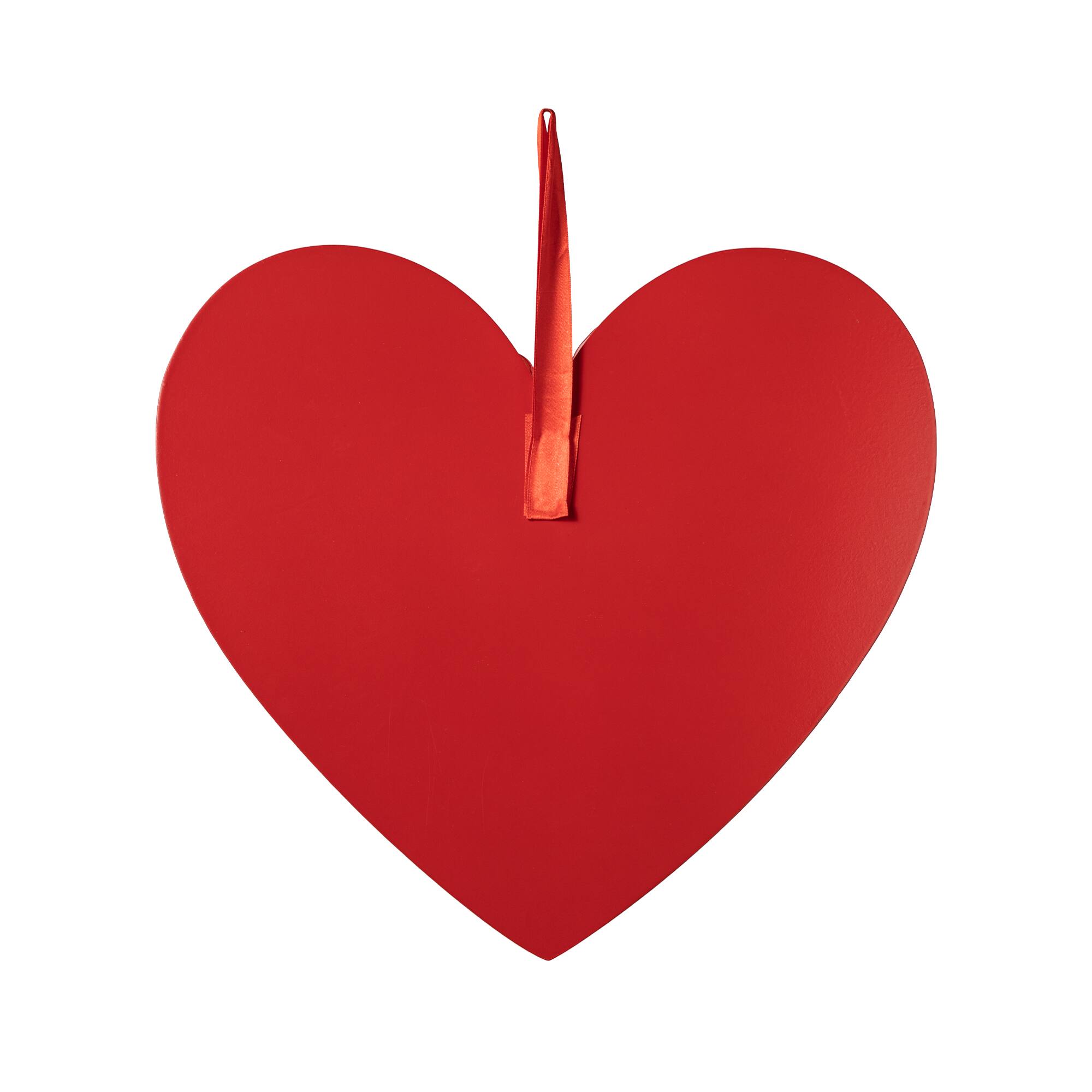 Glitzhome® 13.5" Valentine's Wooden Heart Door Hanger