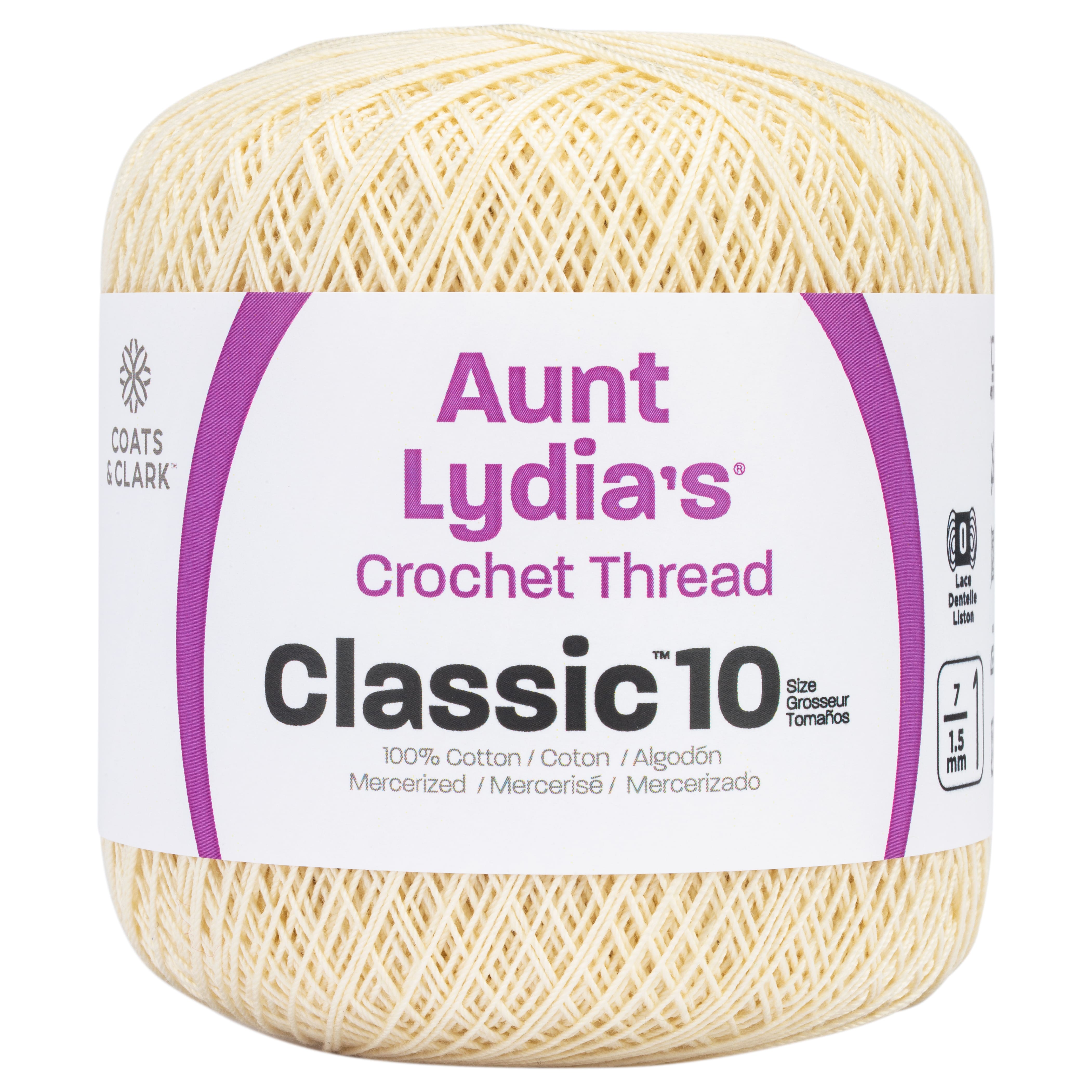 Aunt Lydia&#x27;s&#xAE; Size 10 Classic Cotton Crochet Thread