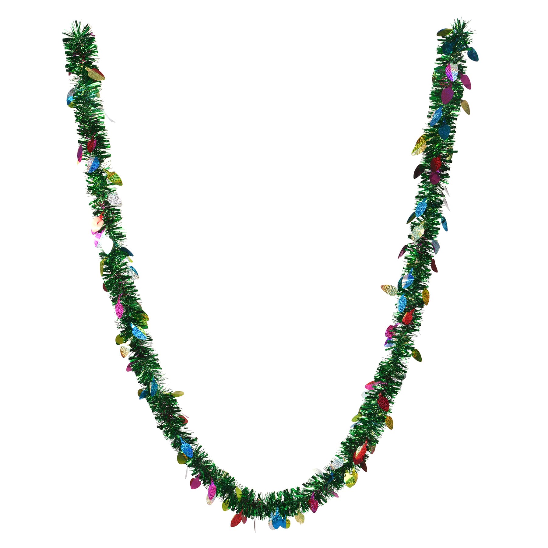 6ft. Christmas Lights Green Tinsel Garland by Ashland®