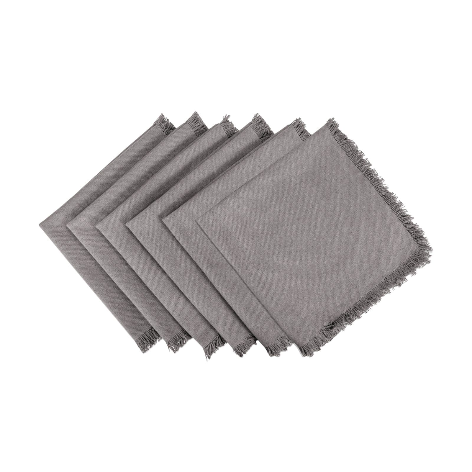 DII® Solid Heavyweight Fringed Napkins, 6ct.