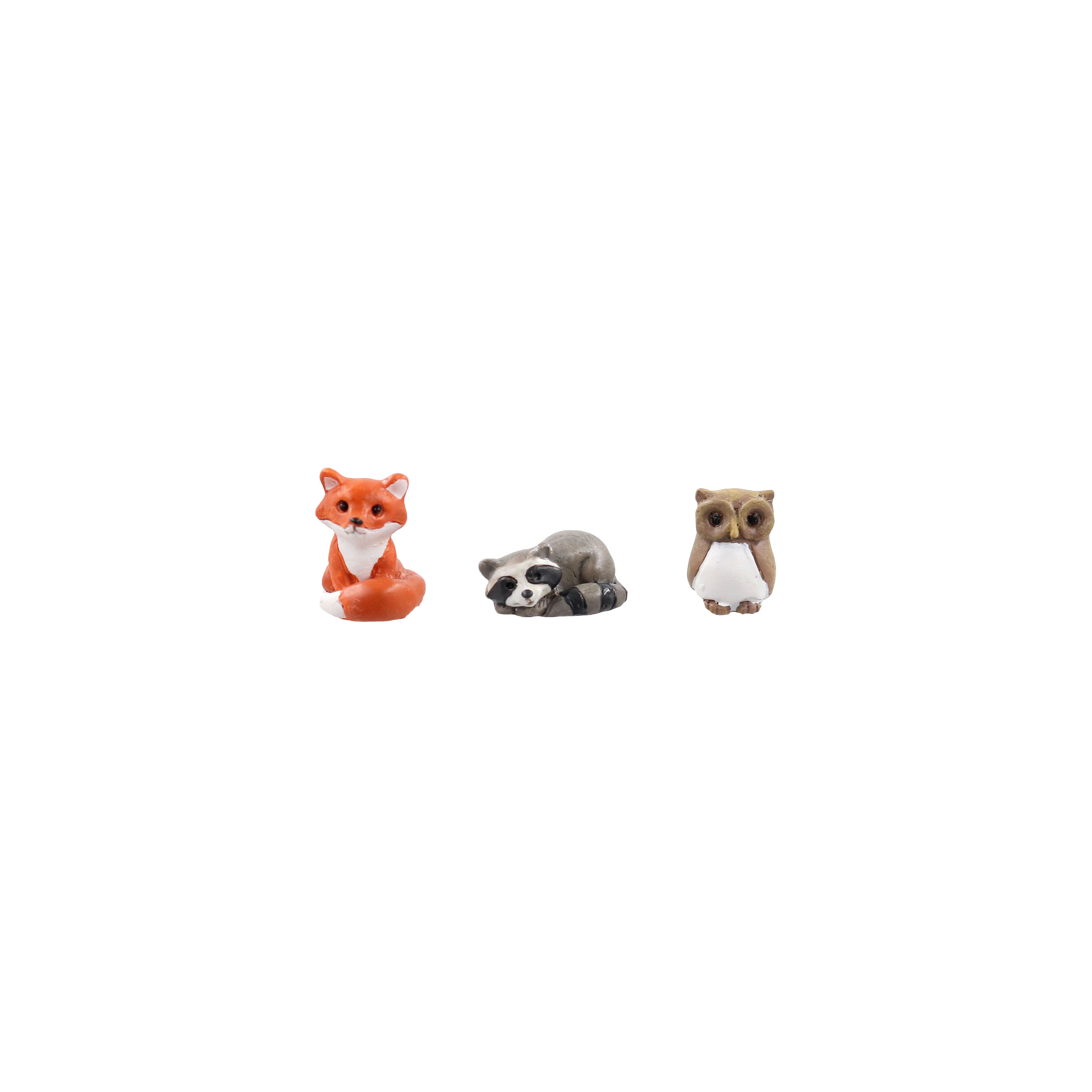 Miniature woodland animal clearance figurines