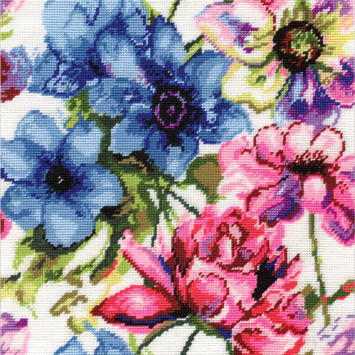 Design Works™ Watercolor Floral Needlepoint Kit