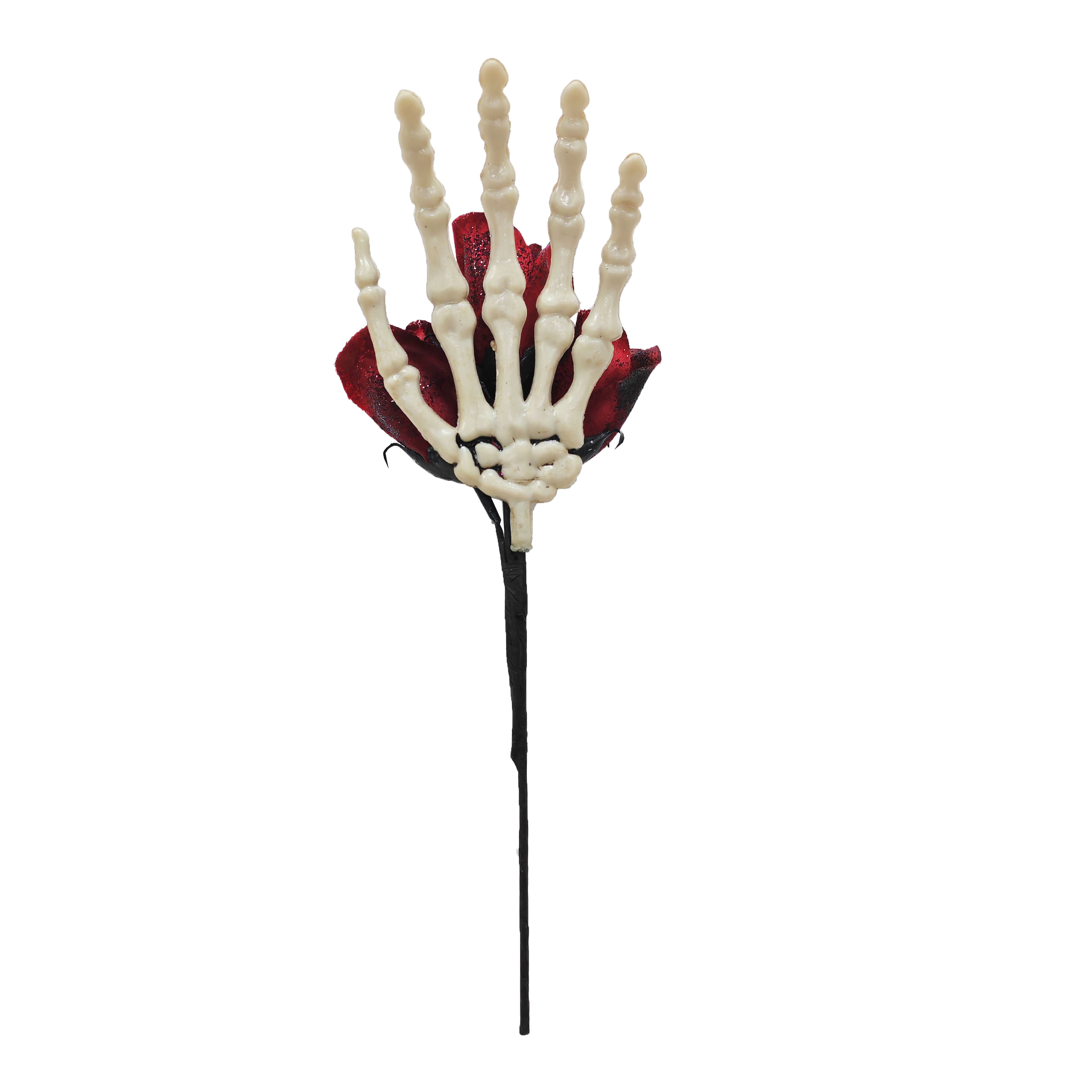 12" Red Rose Skeleton Hand Pick by Ashland®