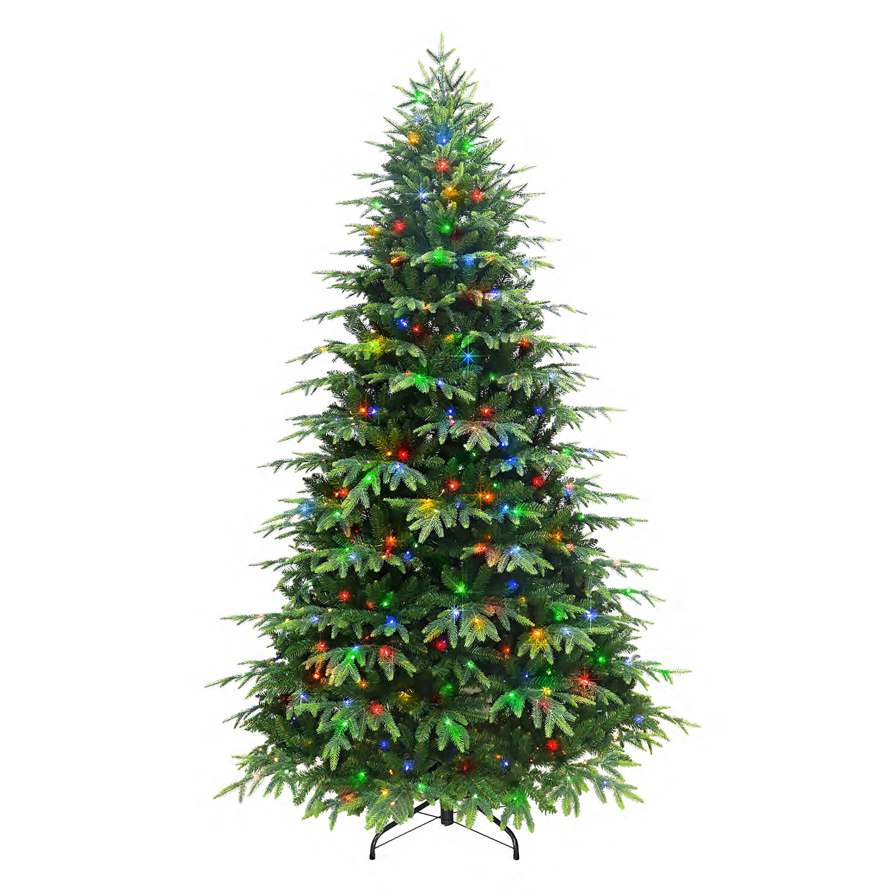 7.5ft. Pre-Lit Rutland Spruce Artificial Christmas Tree, Dual Color Lights