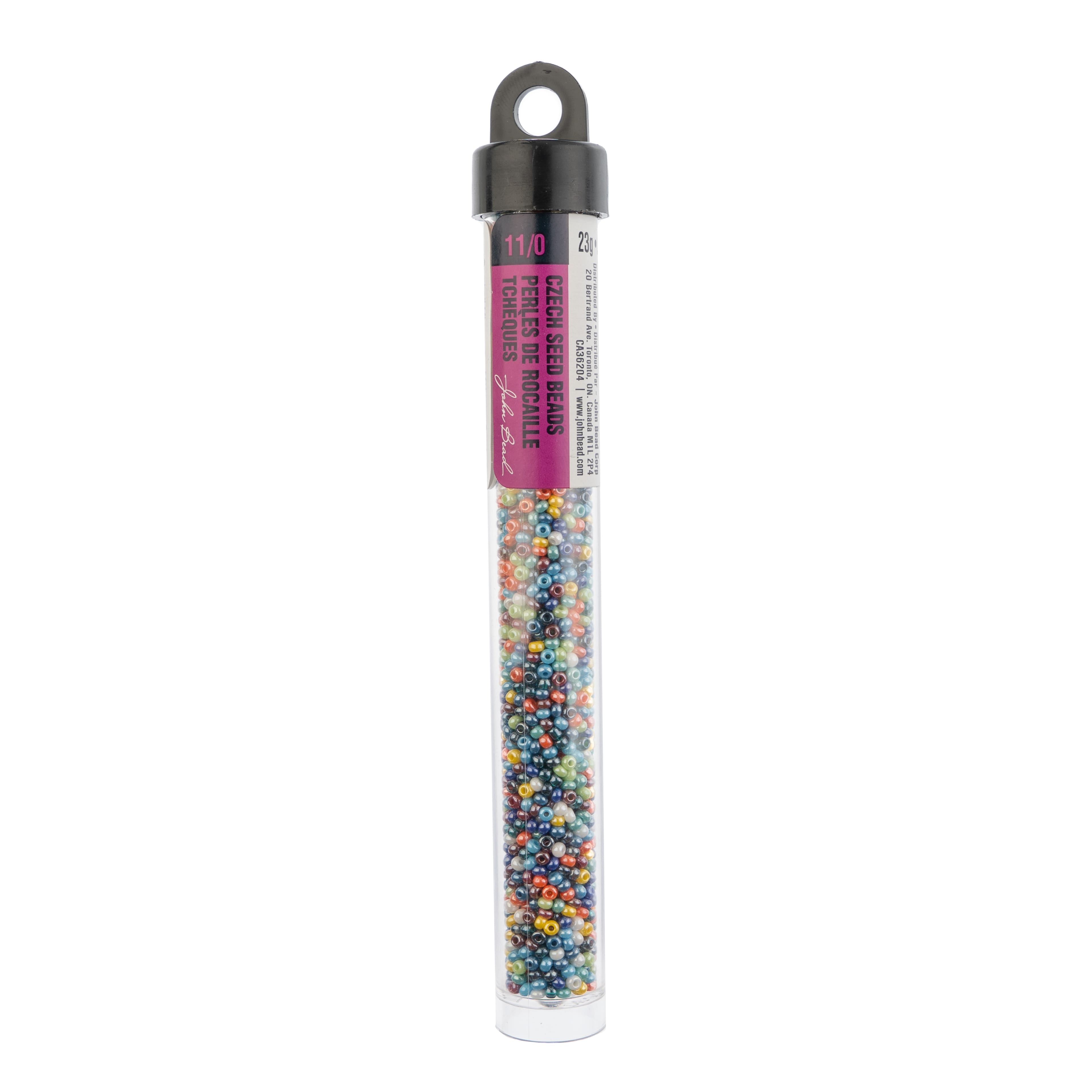 John Bead 11/0 Czech Glass Seed Beads, 23g