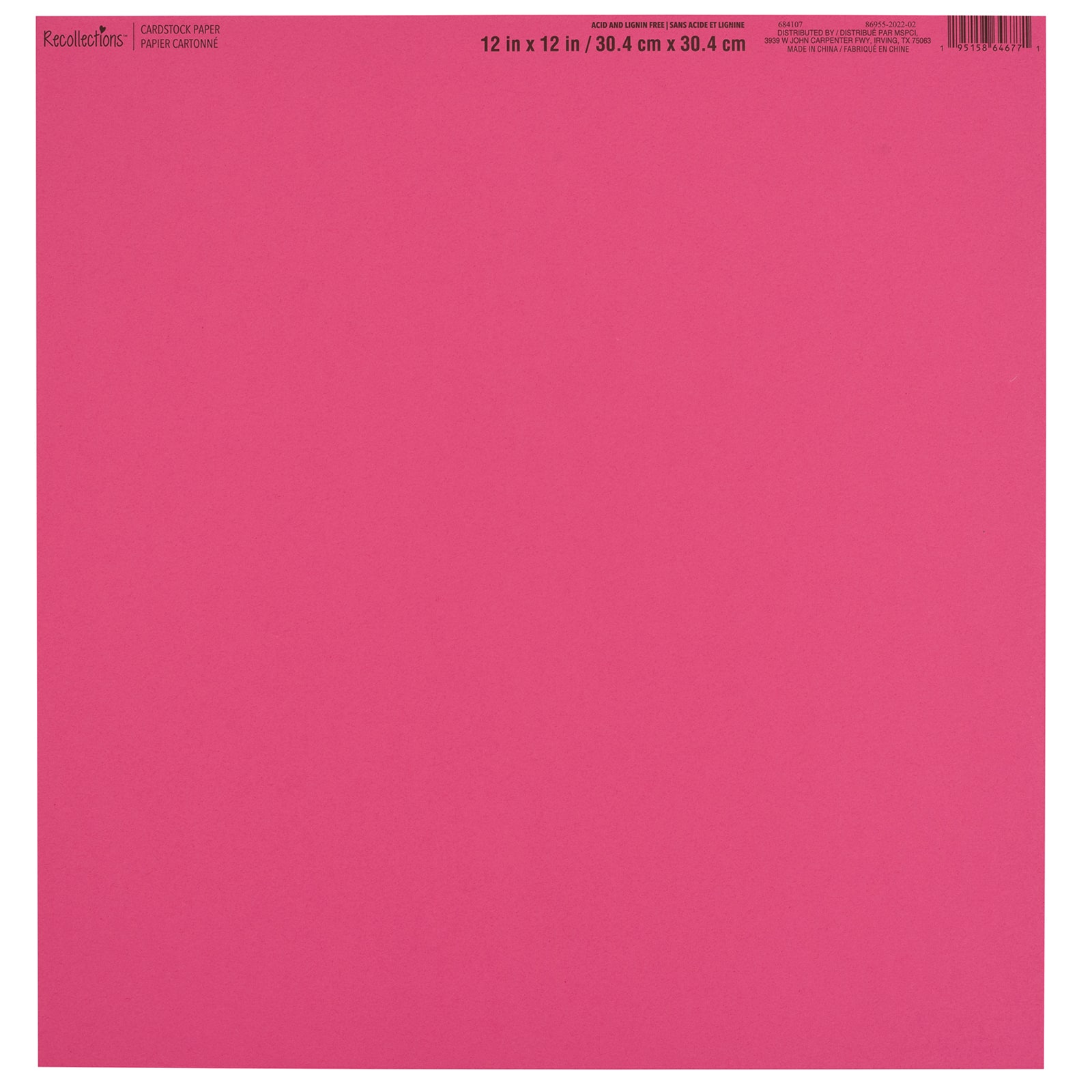 60 Pack: Smooth Solid Cardstock Paper by Recollections™, 12" x 12"