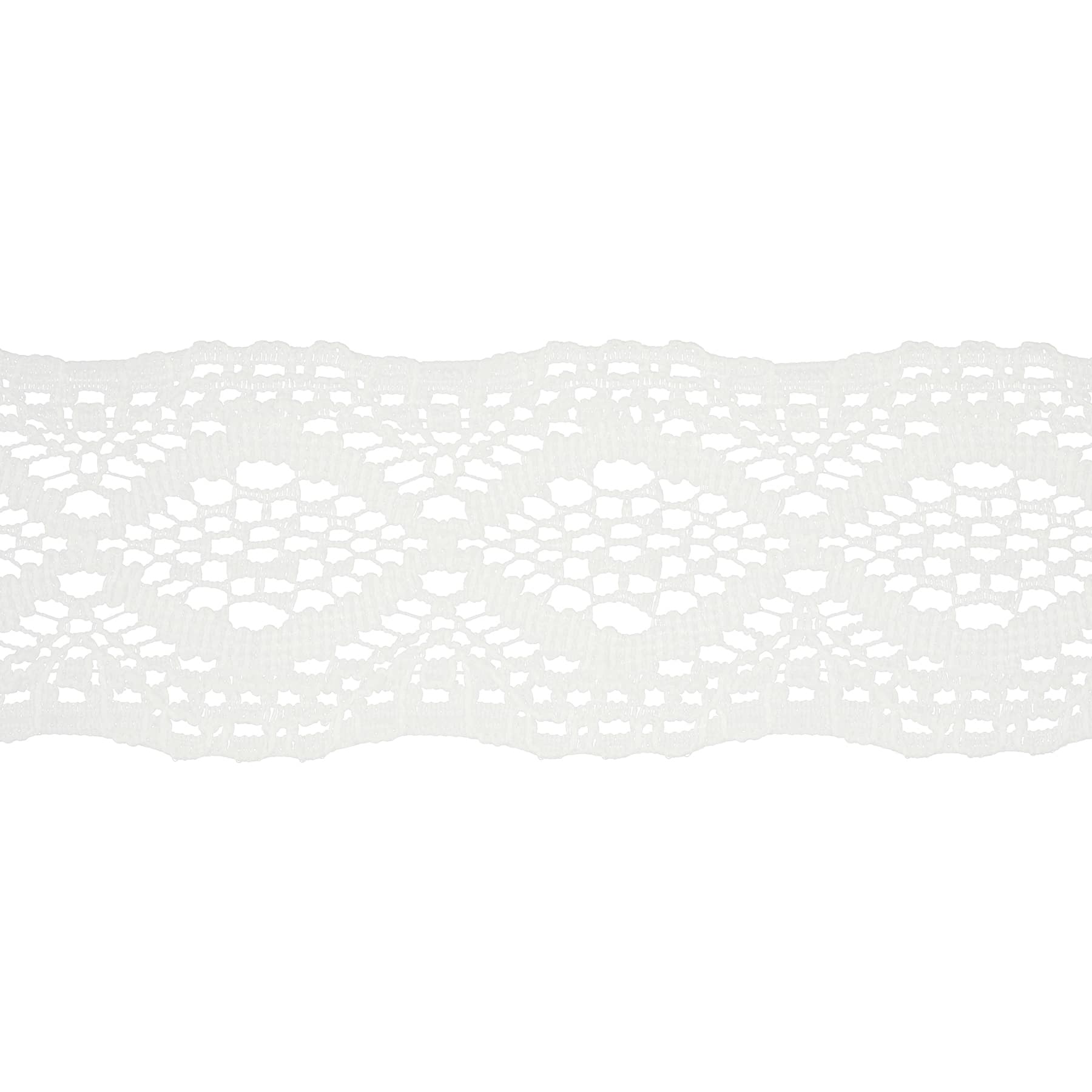 1 x 2yd. Lace Trim Ribbon by Celebrate It in Ivory | Michaels
