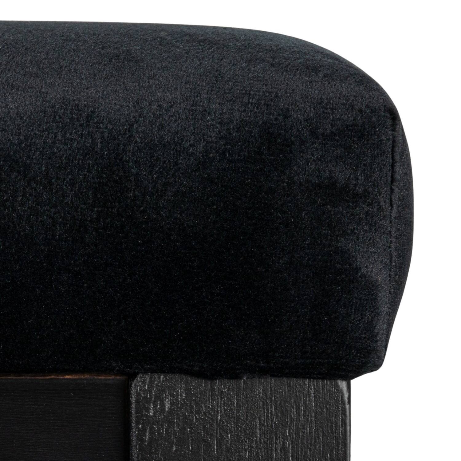 Hello Honey® Crawford Mid-Century Modern Black Solid Wood Arm Chair