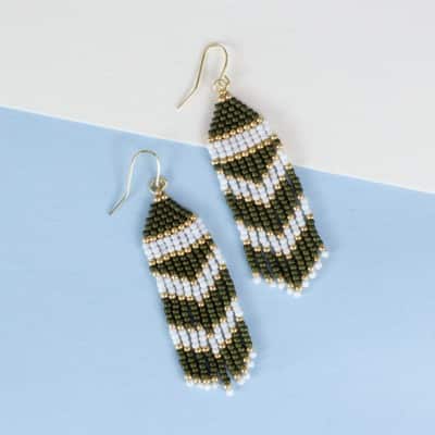 Chevron Seed Bead Earring | Projects | Michaels
