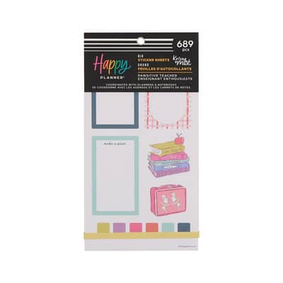 The Big Happy Planner® Pawsitive Teacher Value Pack Stickers | Michaels