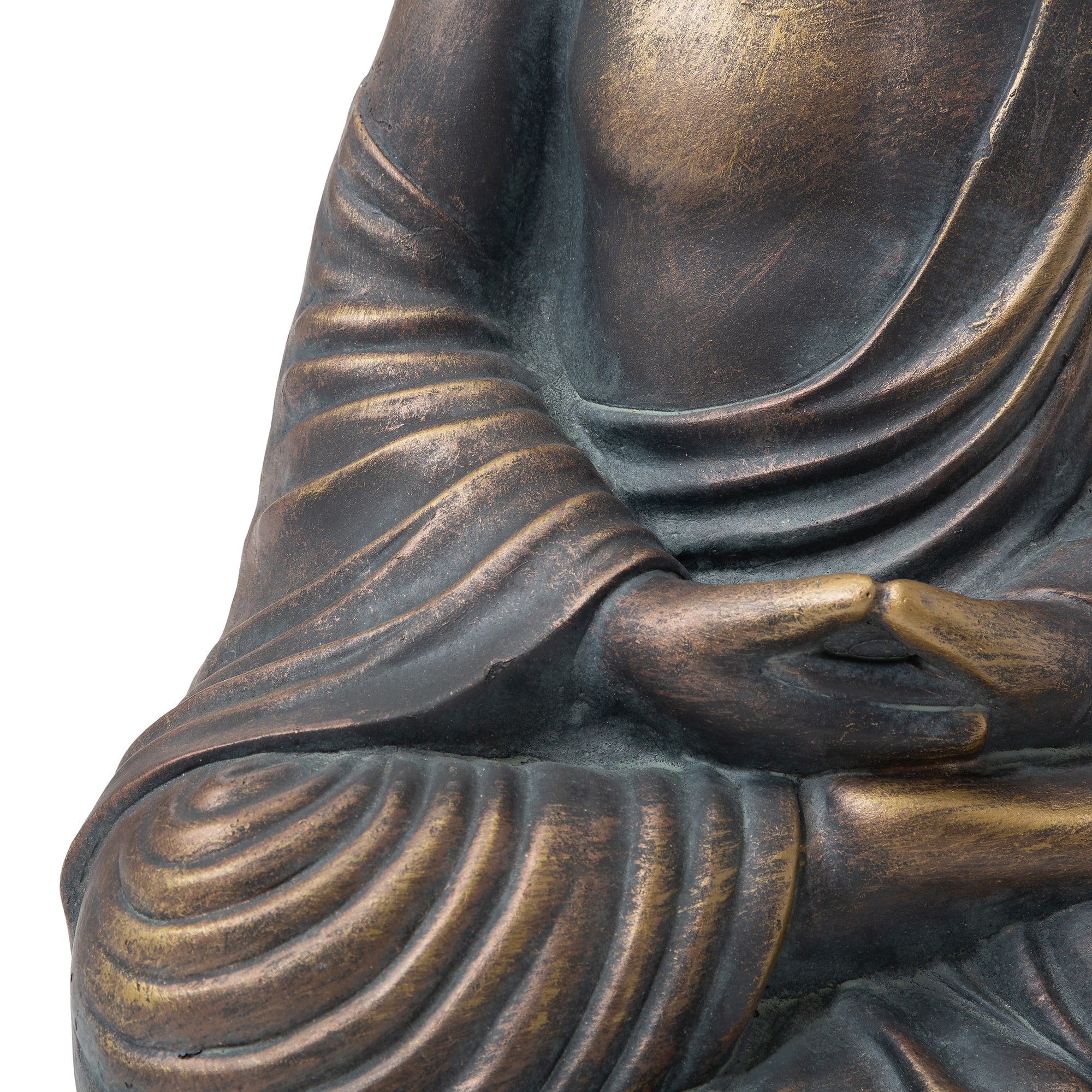 Glitzhome&#xAE; 19&#x22; Meditating Buddha Statue