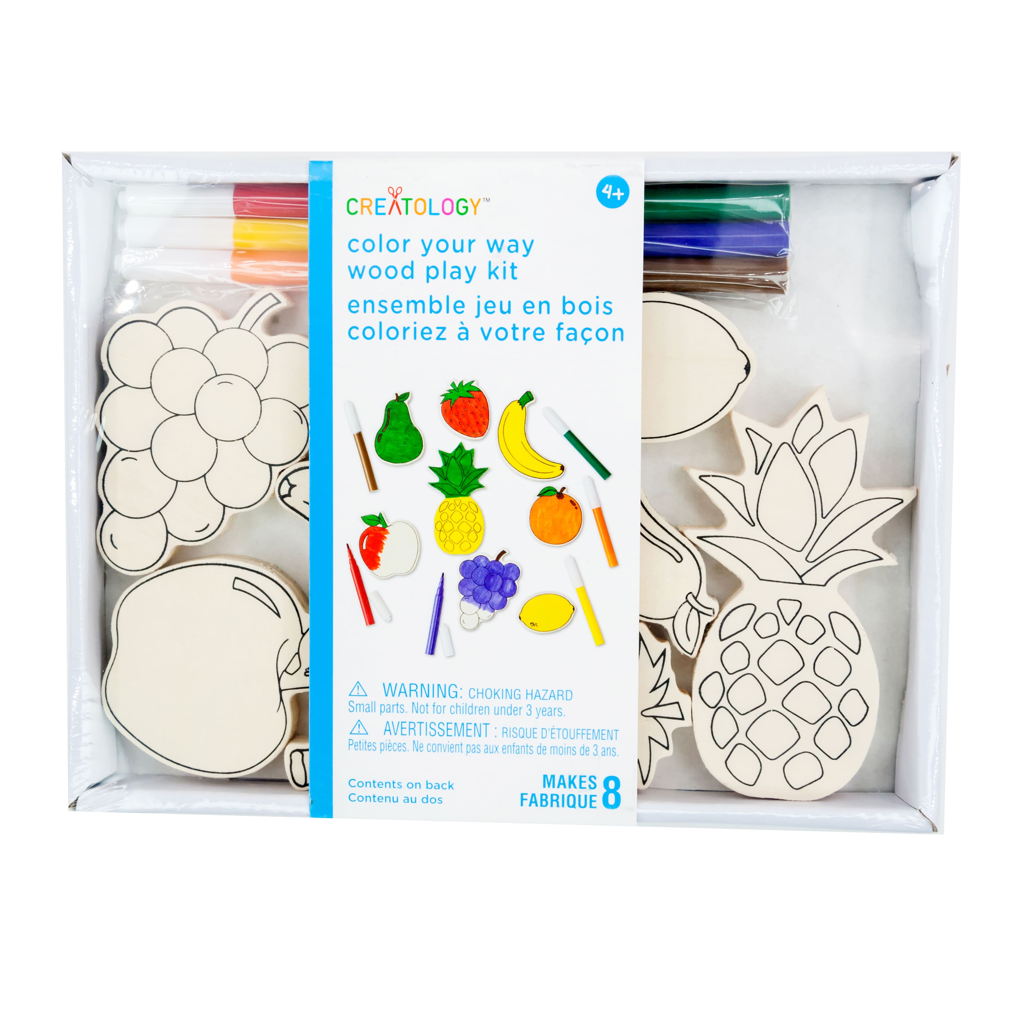 Fruit Color Your Way Wood Play Kit by Creatology&#x2122;