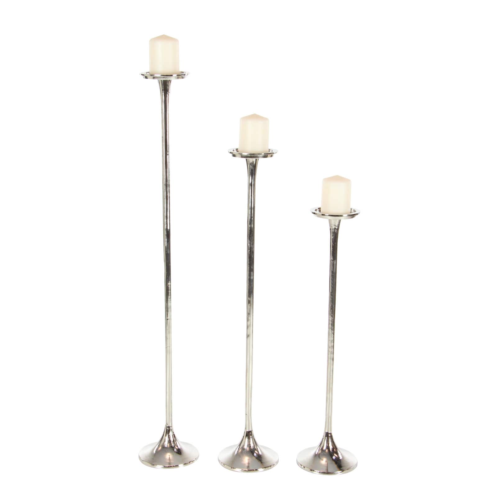Aluminum Modern Candle Holder Set