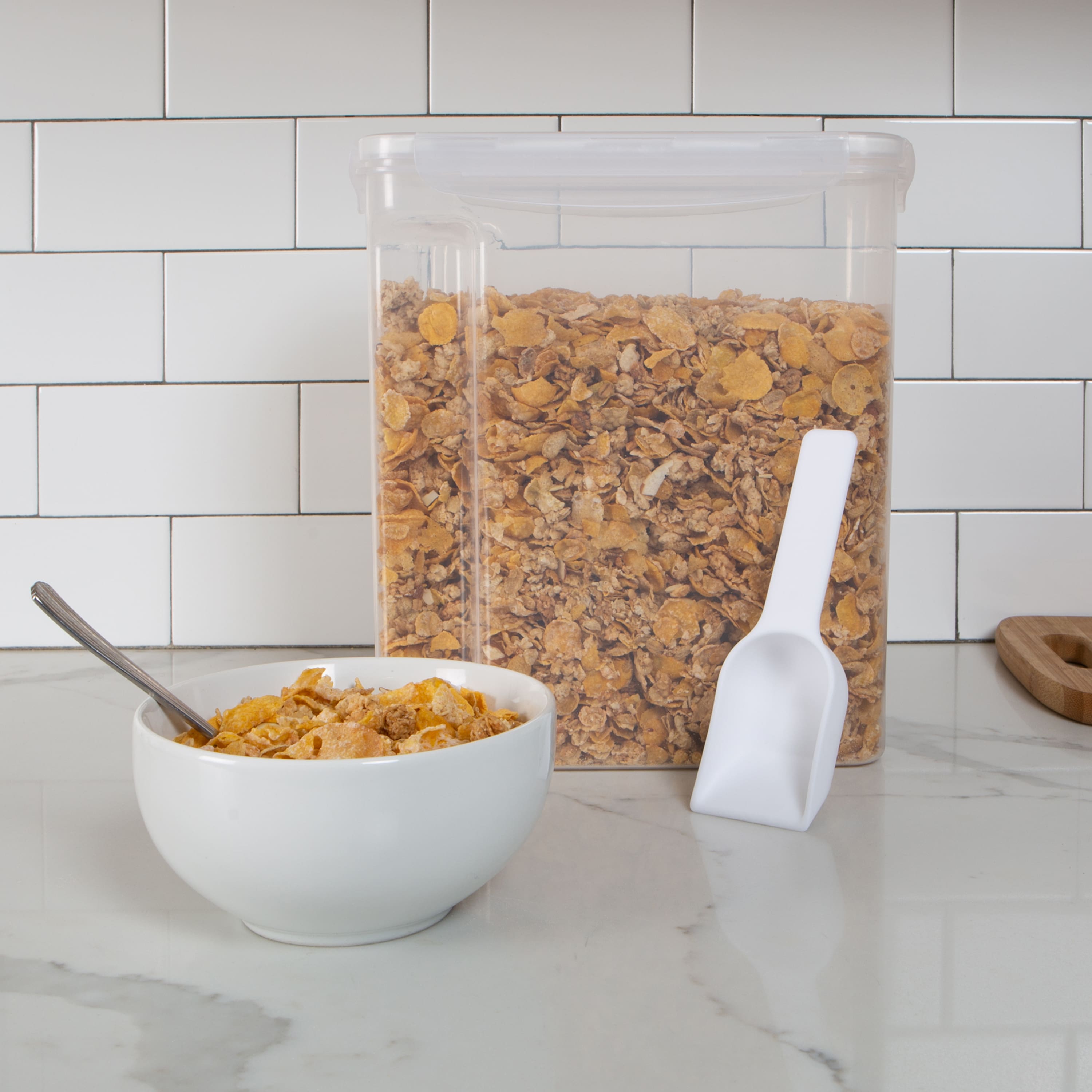 Kitchen Details Large Airtight Cereal Container with Scooper