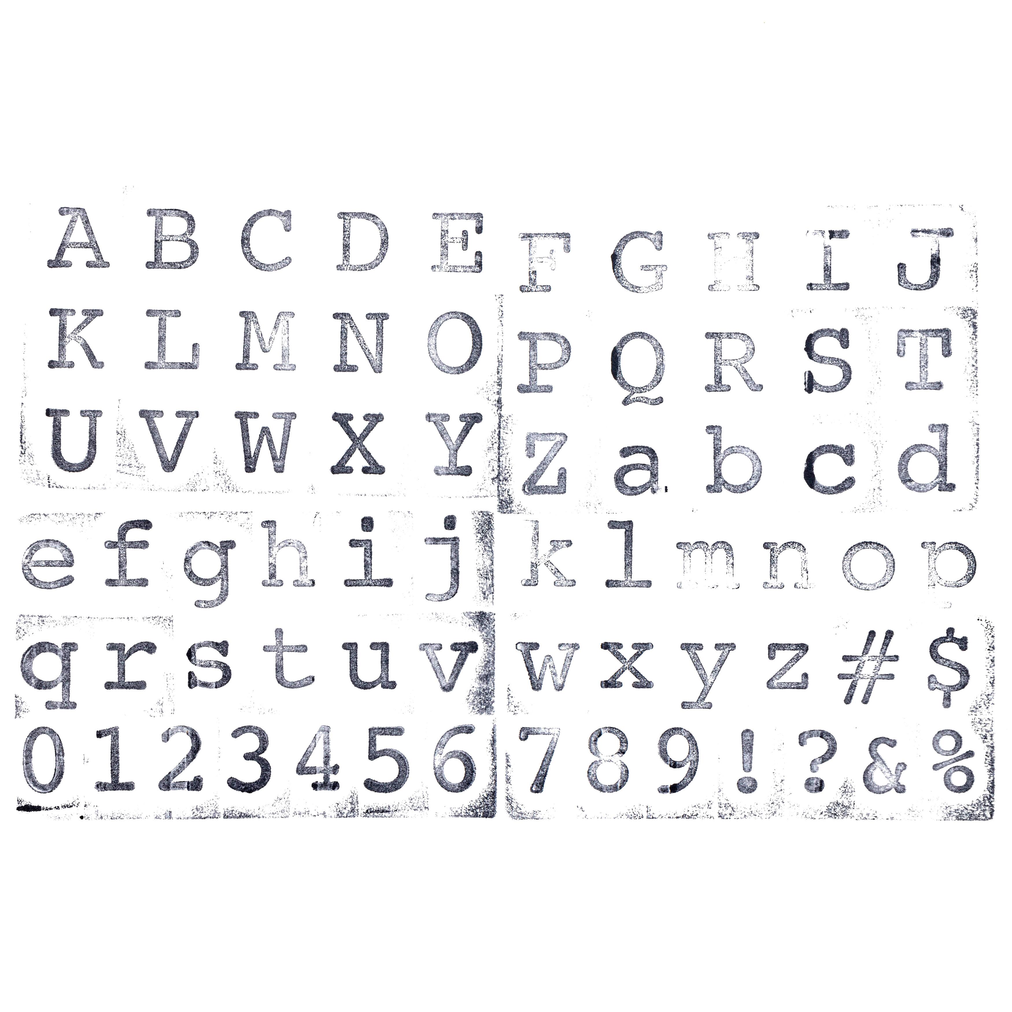 6 Pack: Block Alphabet & Numbers Wood Stamp Set by Recollections™