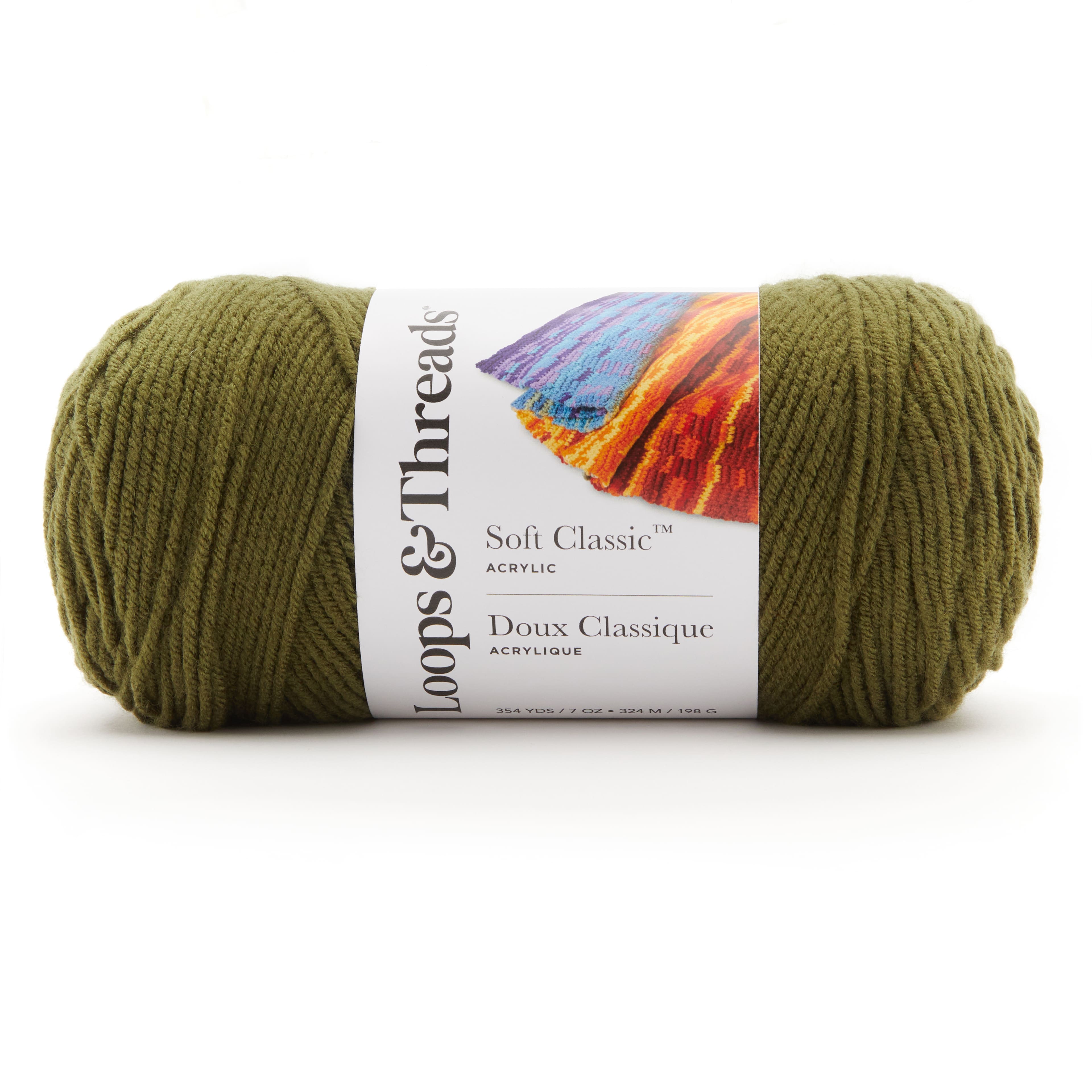 12 Pack: Soft Classic&#x2122; Solid Yarn by Loops &#x26; Threads&#xAE;