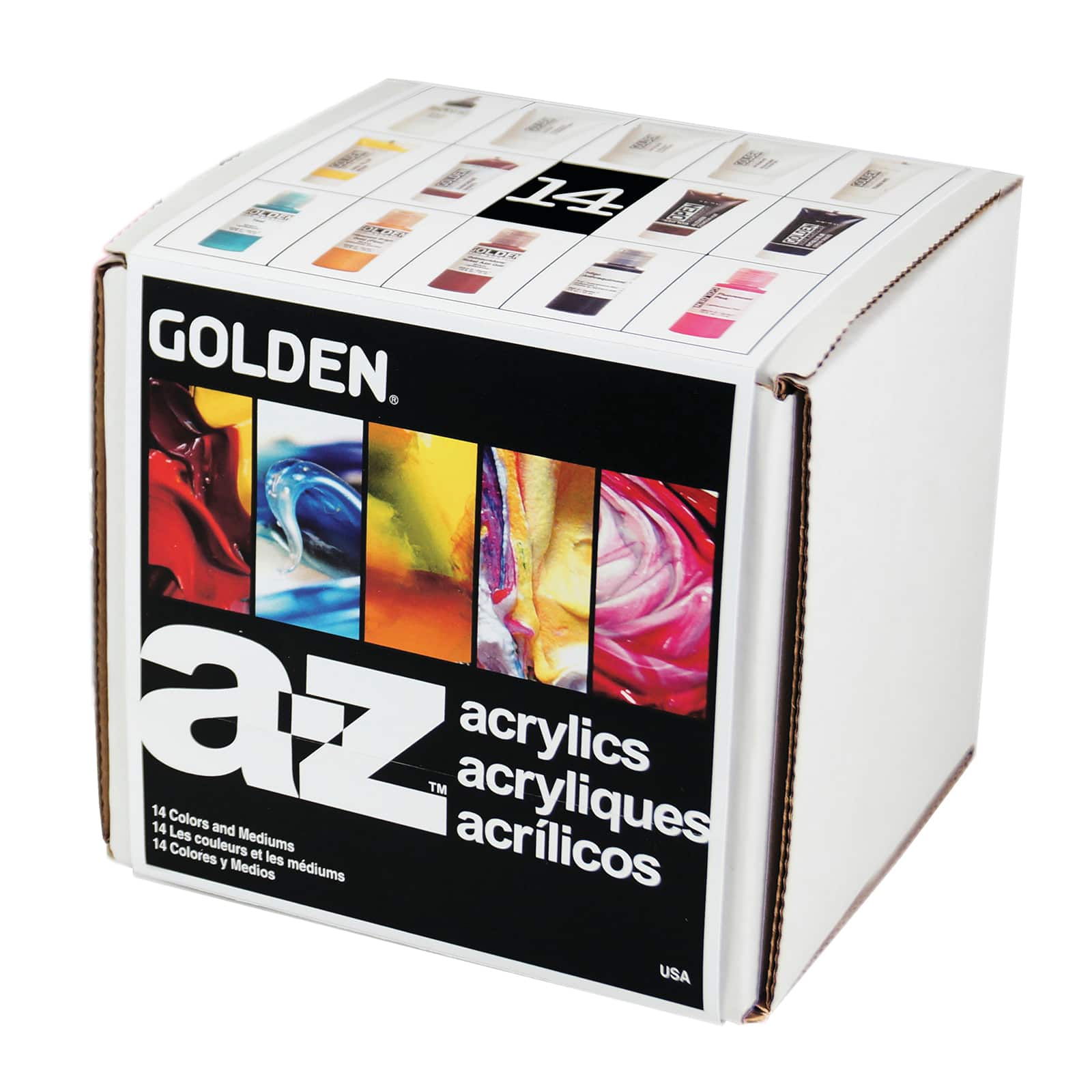 Golden® A-Z Acrylic 14-Piece Set