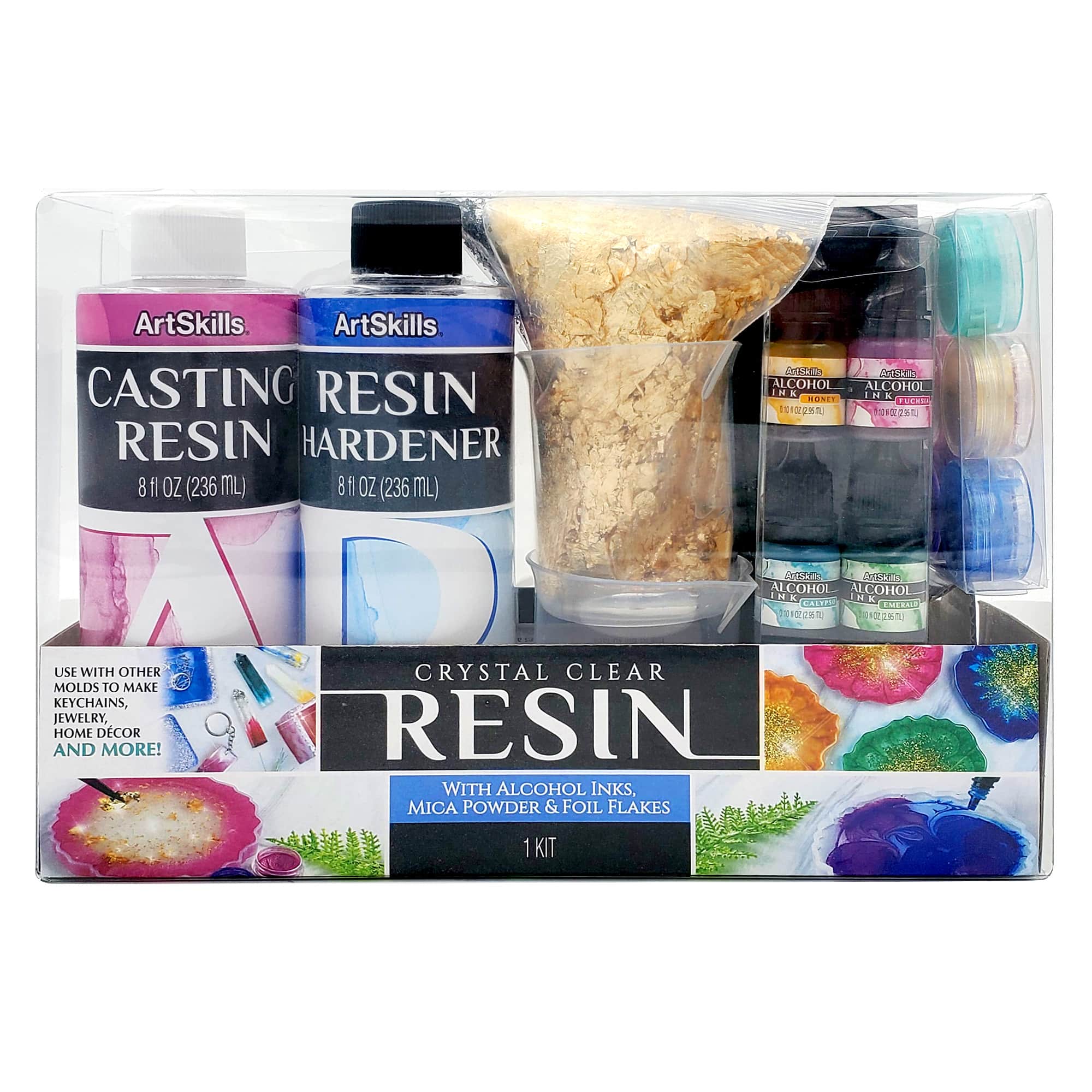 LET'S RESIN Resin Kits and Molds Complete Set, 16OZ Resin Molds Silicone  Kit Bundle with Sphere, Pyramid Molds, Resin Epoxy Starter Kit for Beginner  Resin Casting