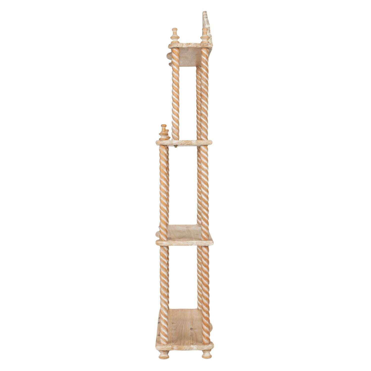Hello Honey&#xAE; 34.5&#x22; Natural Wood Wall Shelf with Shelves