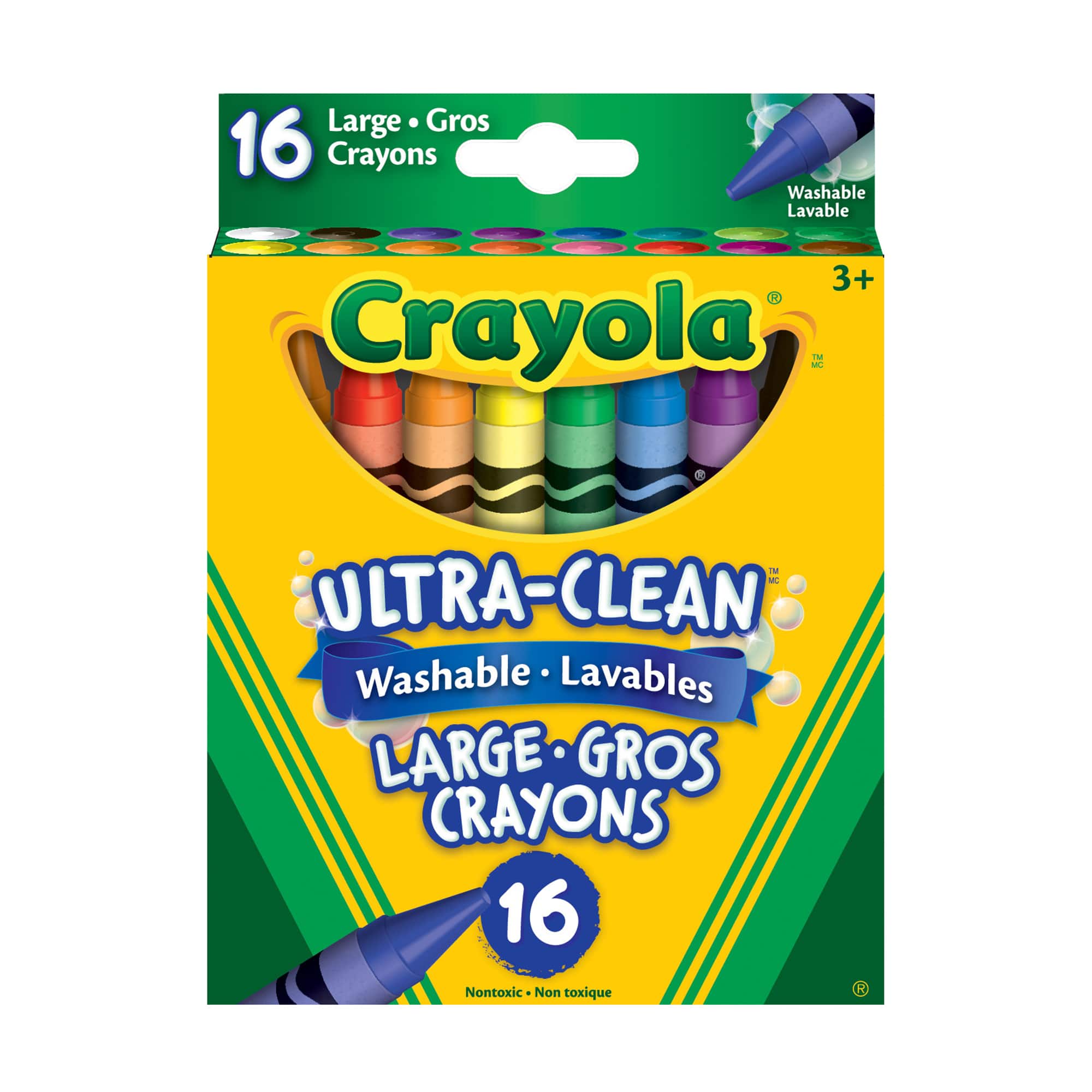 6 Packs: 16 ct. (96 total) Crayola® Ultra-Clean™ Large Washable Crayons