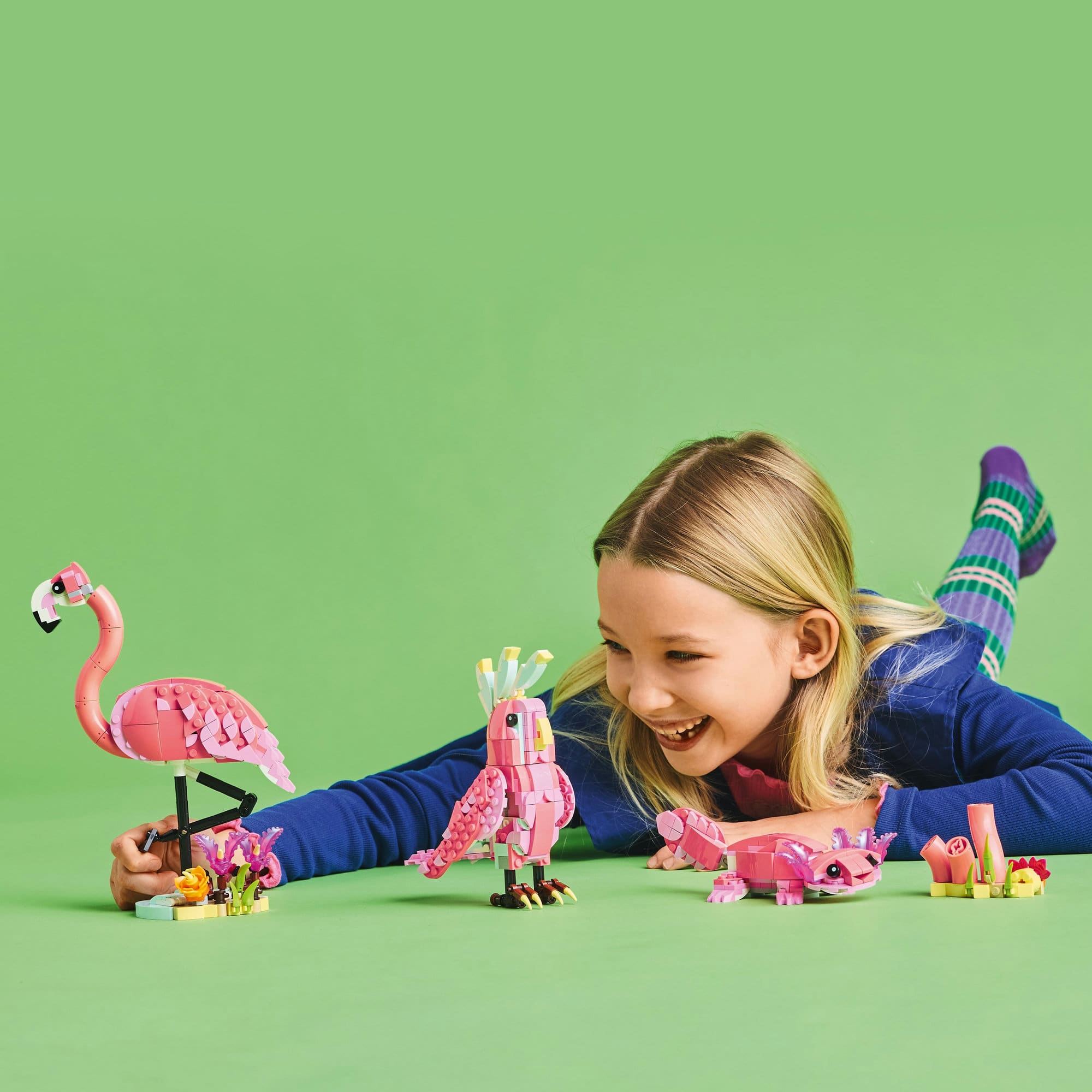 LEGO® Creator 3in1 Wild Animals: Pink Flamingo Animal Toy Playset