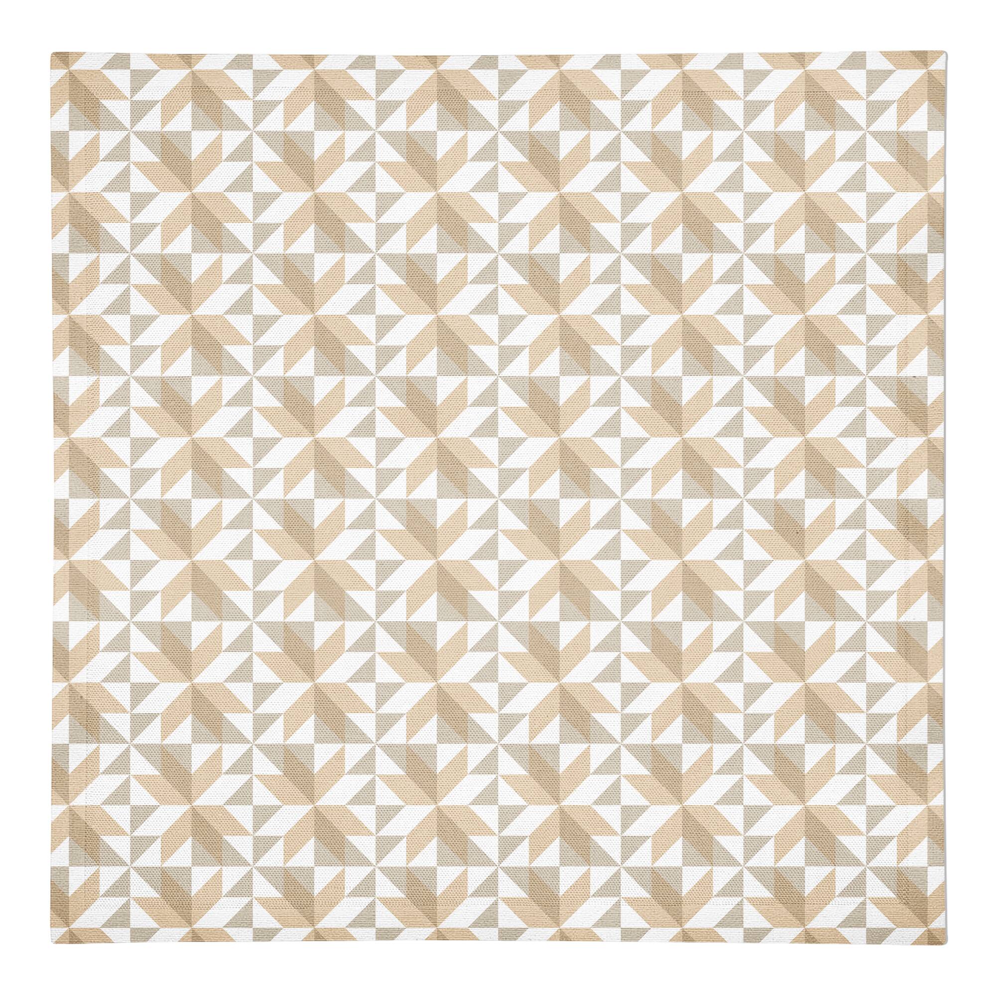 Neutral Barn Star Pattern Cotton Twill Napkin
