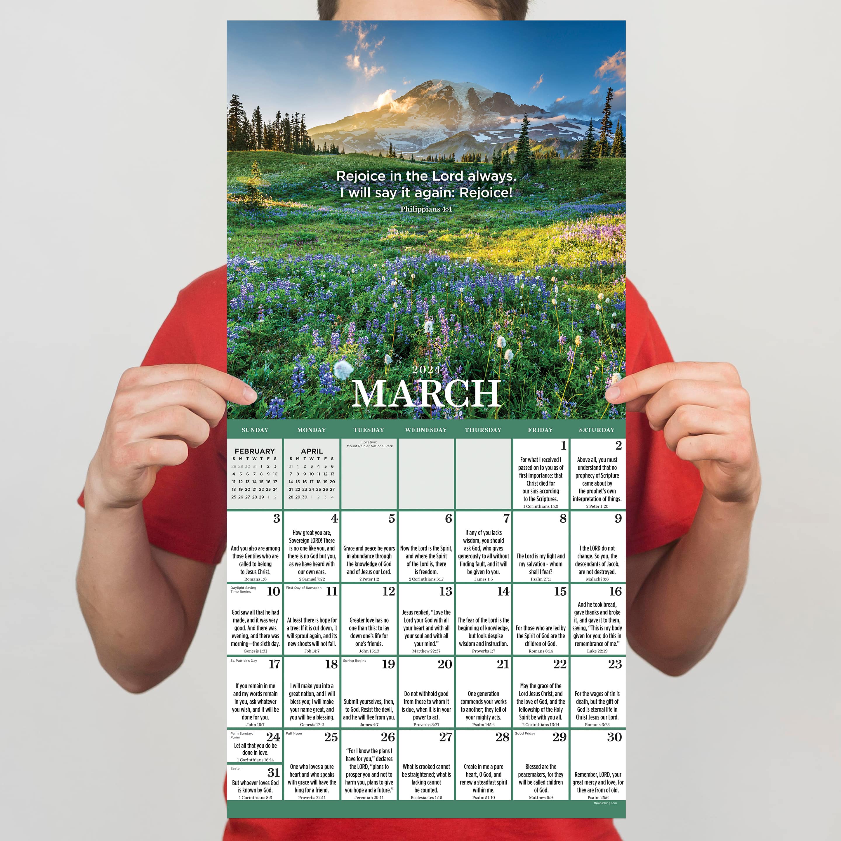 TF Publishing 2024 Daily Verse Wall Calendar