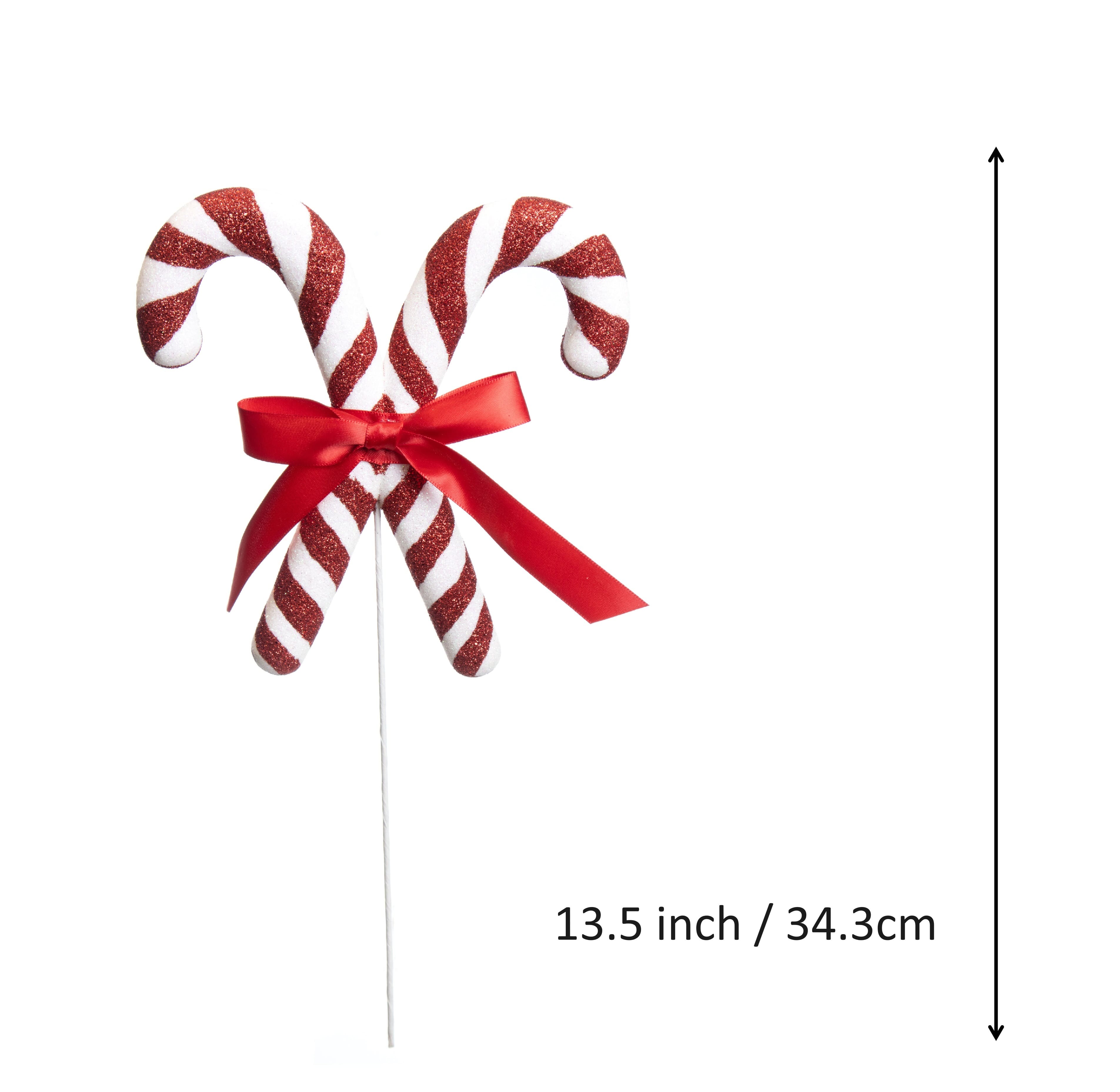 13.5&#x22; Red &#x26; White Candy Cane Pick by Ashland&#xAE;