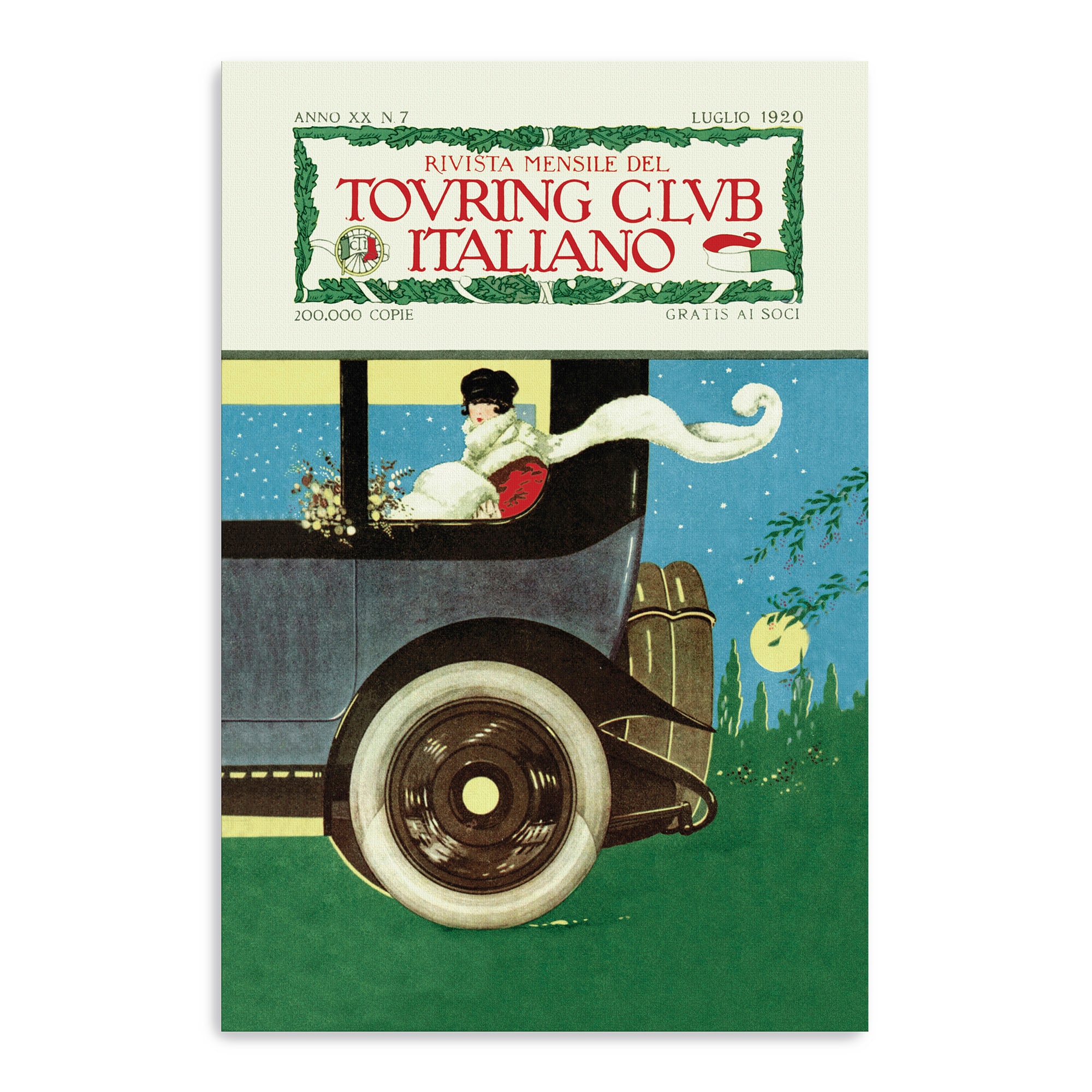 Lumaprints Touring Club Italiano Canvas Giclée Art