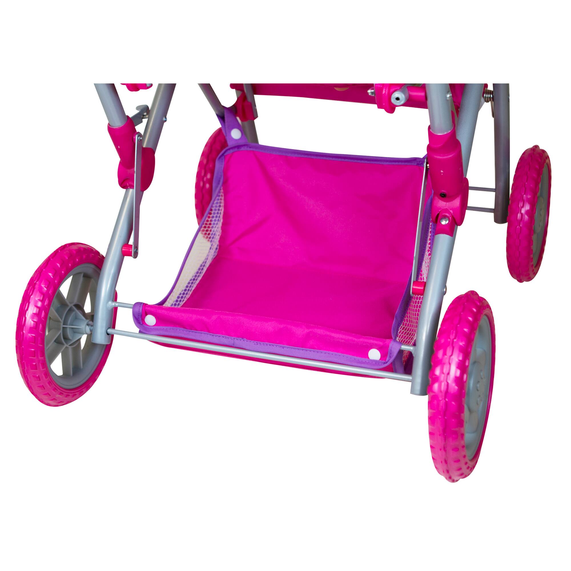 Lissi Dolls Colorful Twin Baby Doll Pram