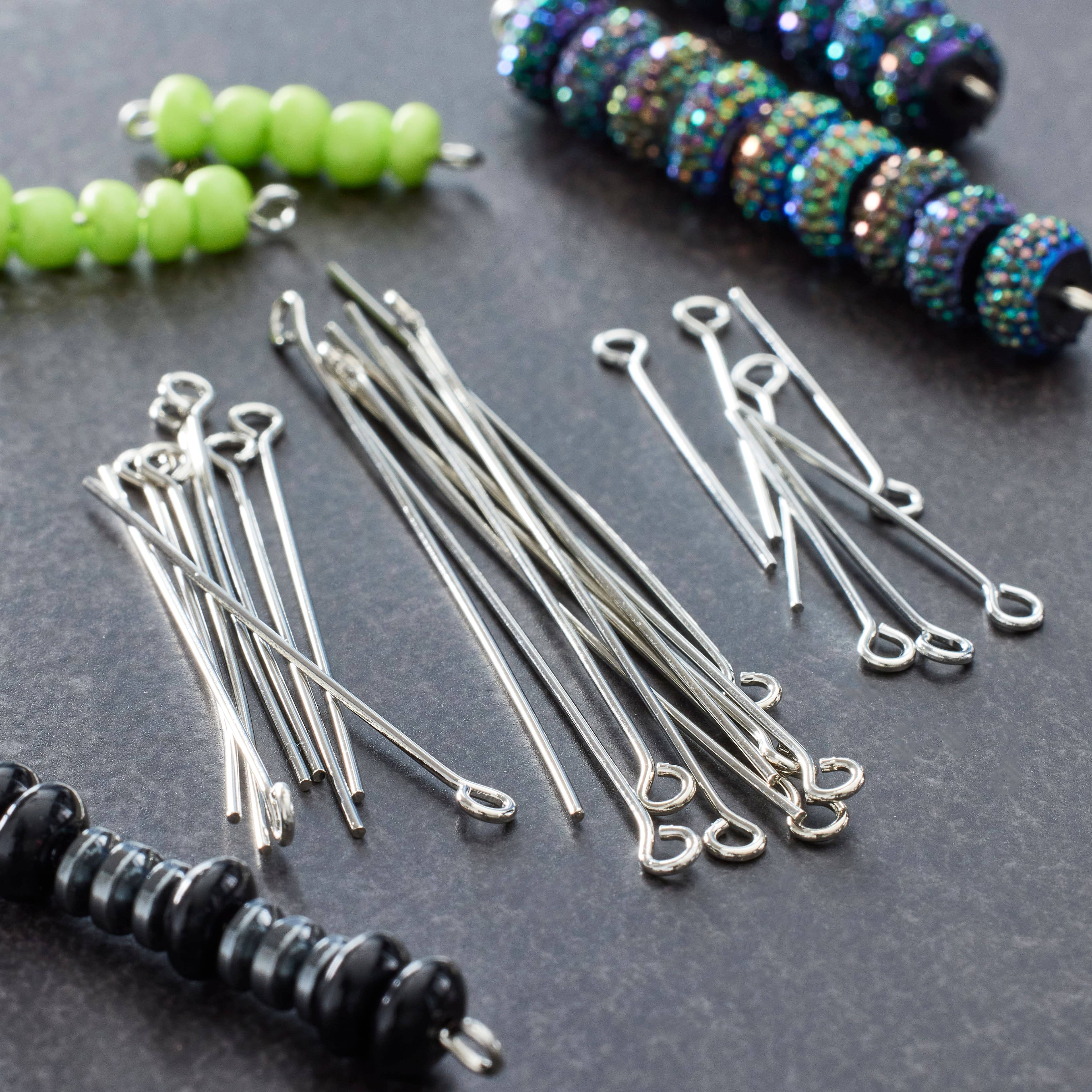 12 Packs: 120 ct. (1,440 total) Eye Pins Mix by Bead Landing™