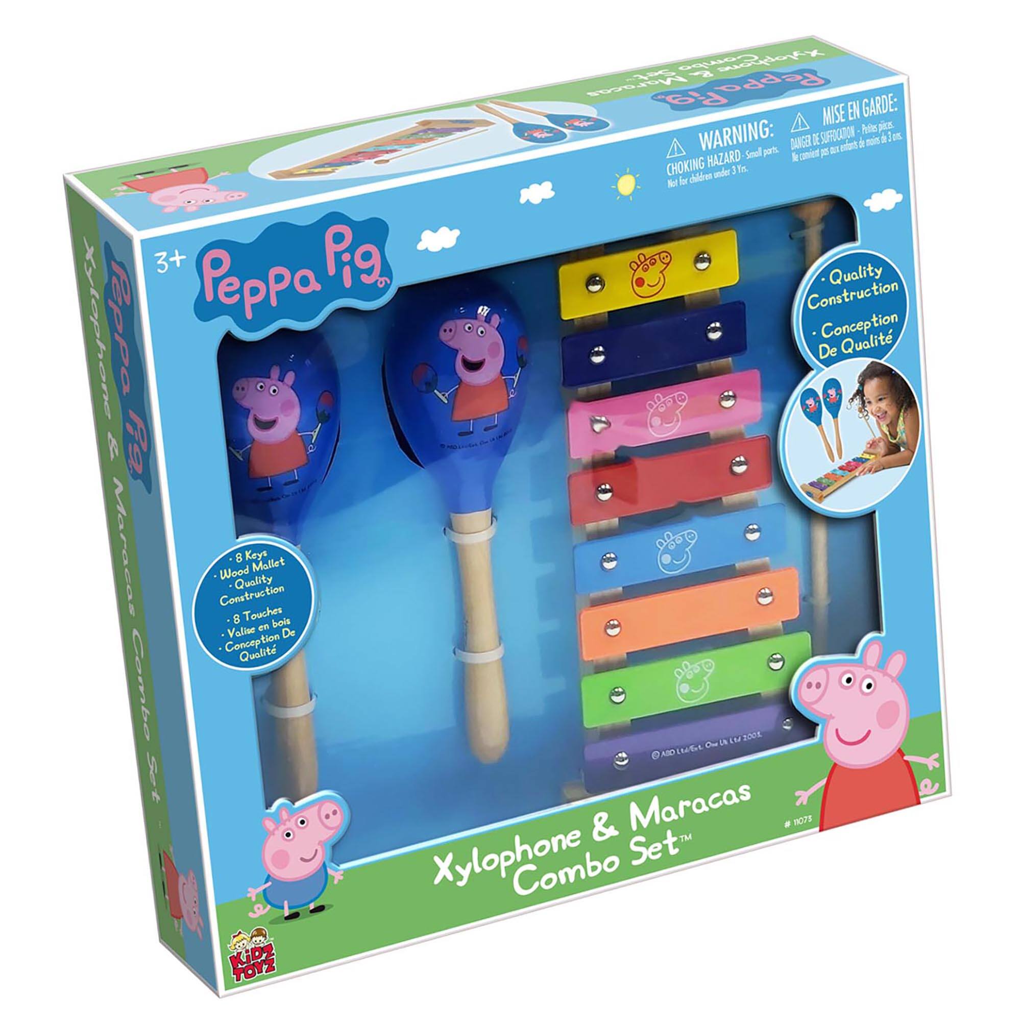Peppa Pig Wood Xylophone & Maracas Combo Set