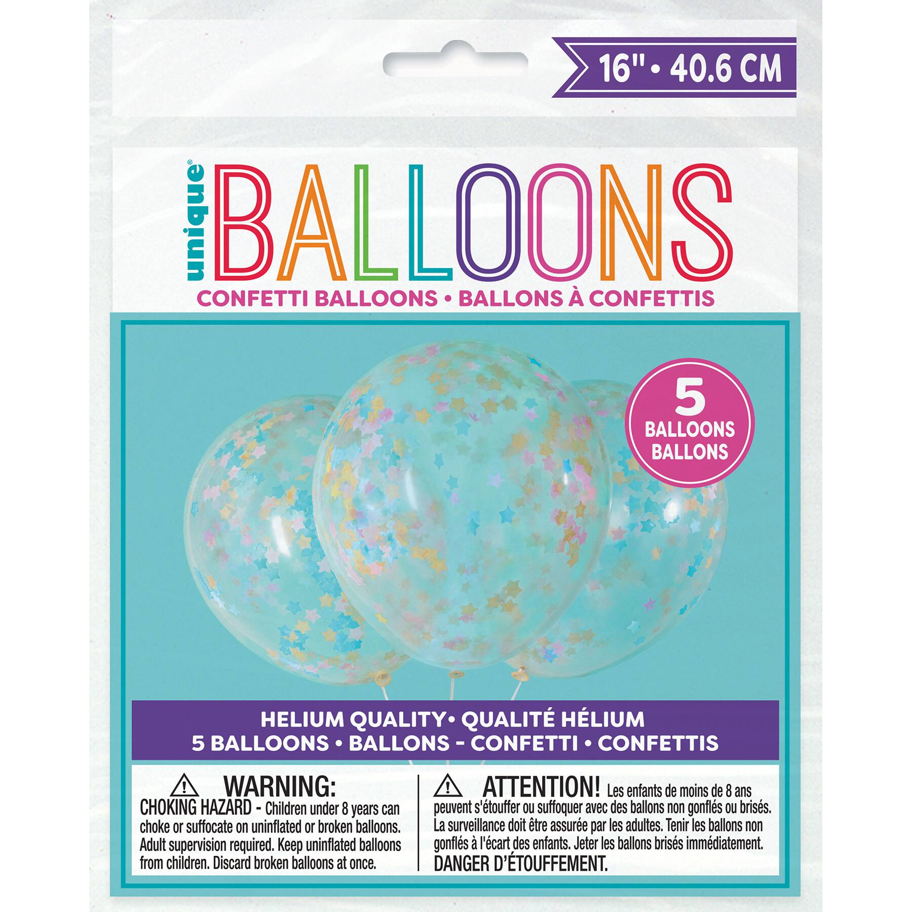 Pink Blue And Gold Star Confetti Balloons Star Party Decorations