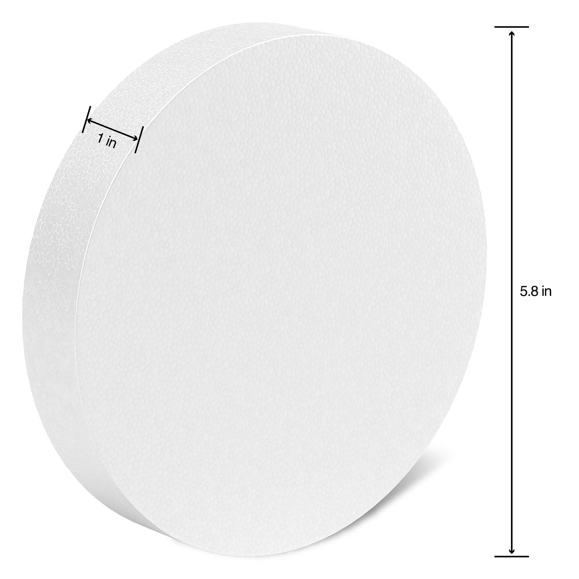 24 Pack: FloraCraft&#xAE; SmoothF&#x14D;M&#xAE; White Foam Disc