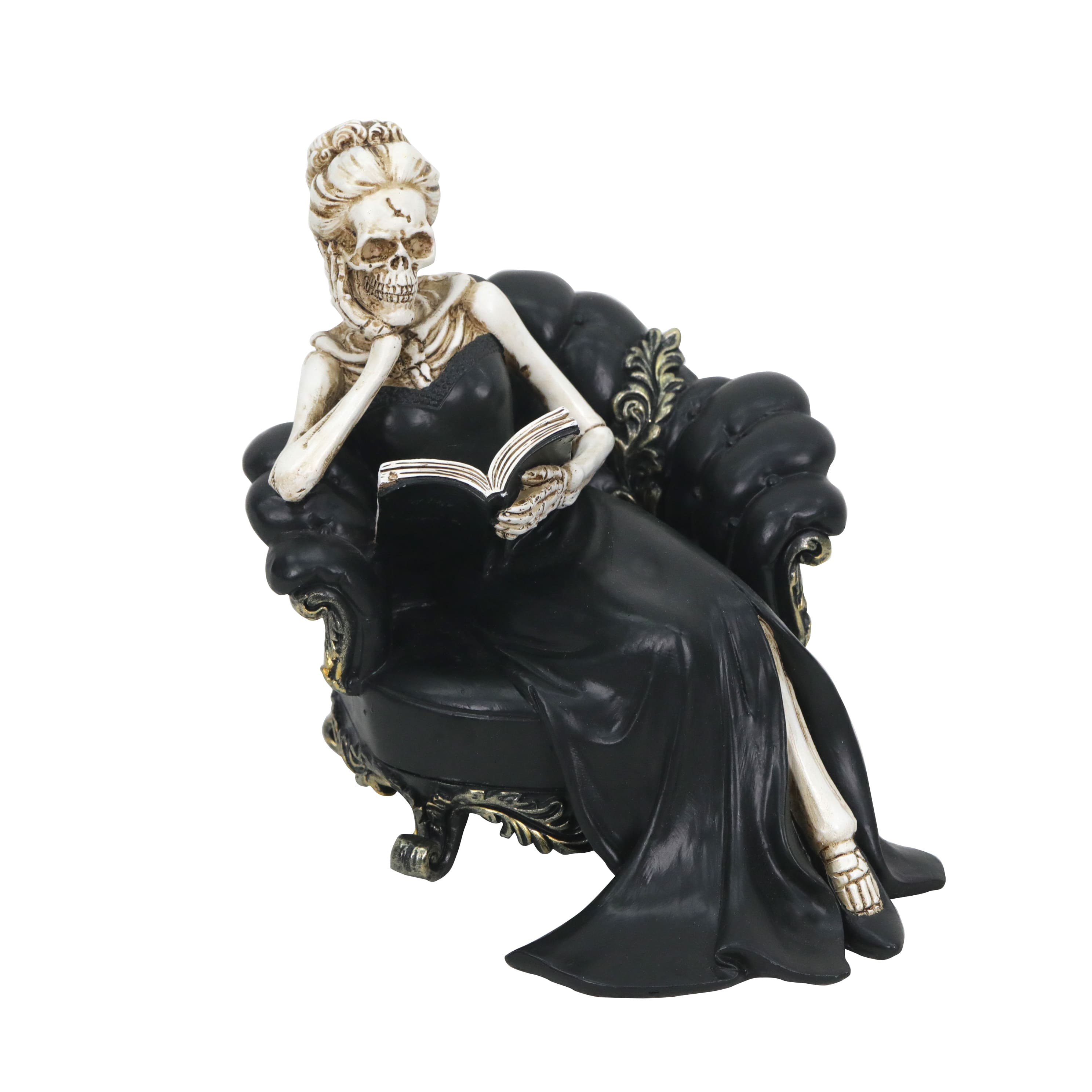 6.25&#x22; Reading Skeleton Woman Tabletop D&#xE9;cor by Ashland&#xAE;