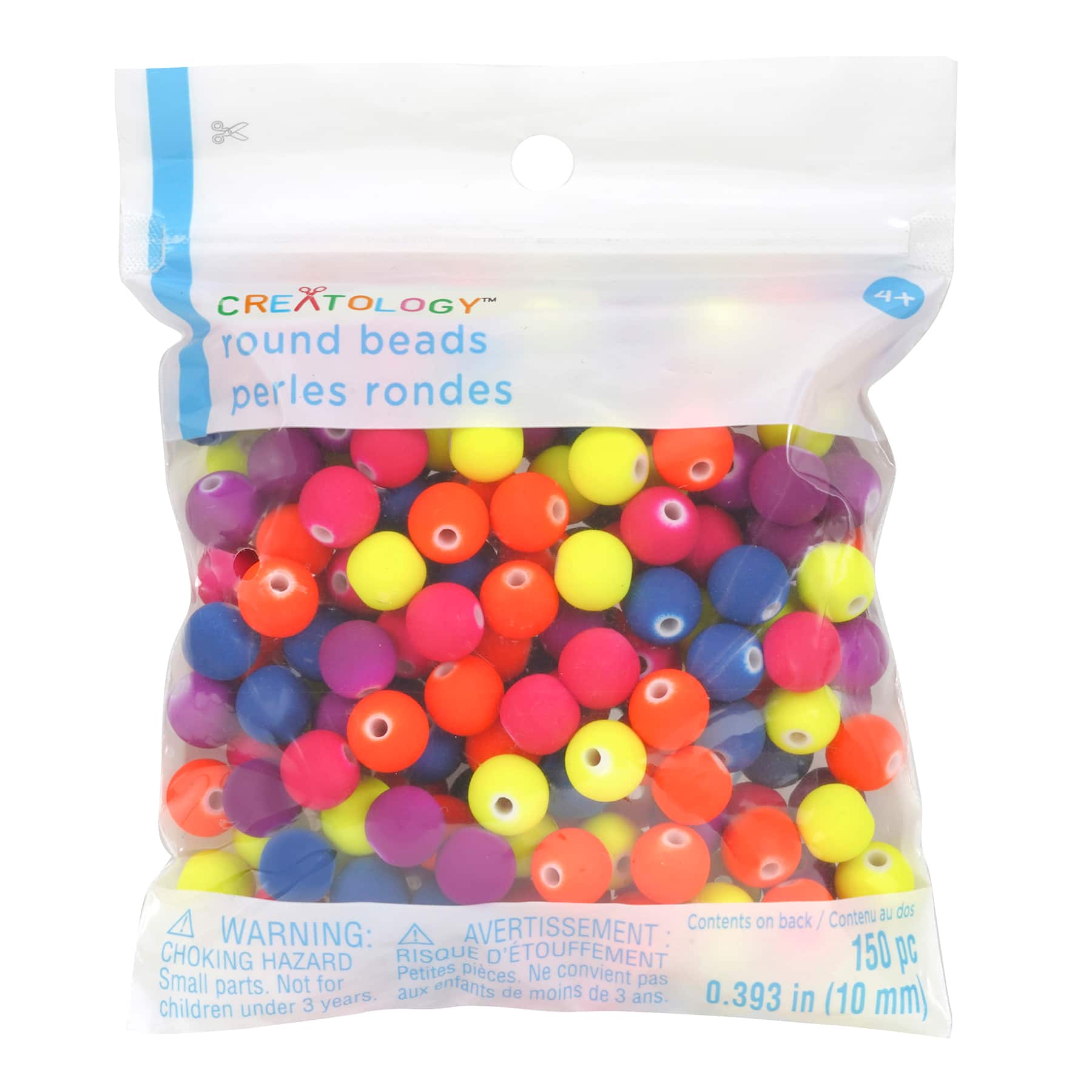 12 Packs: 150 ct. (1,800 total) Neon Matte Round Beads by Creatology™