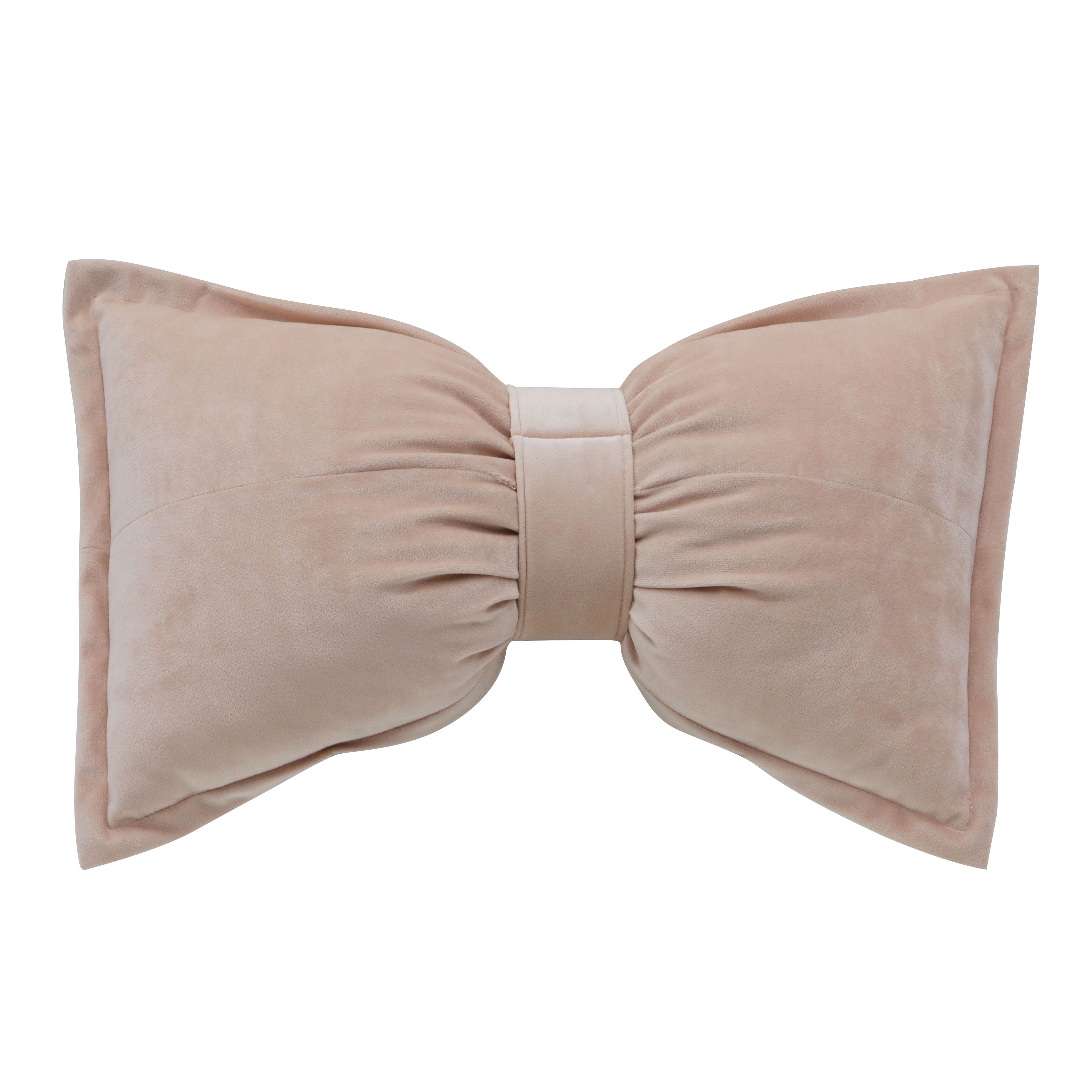 19&#x22; Blush Bow Pillow by Ashland&#xAE;