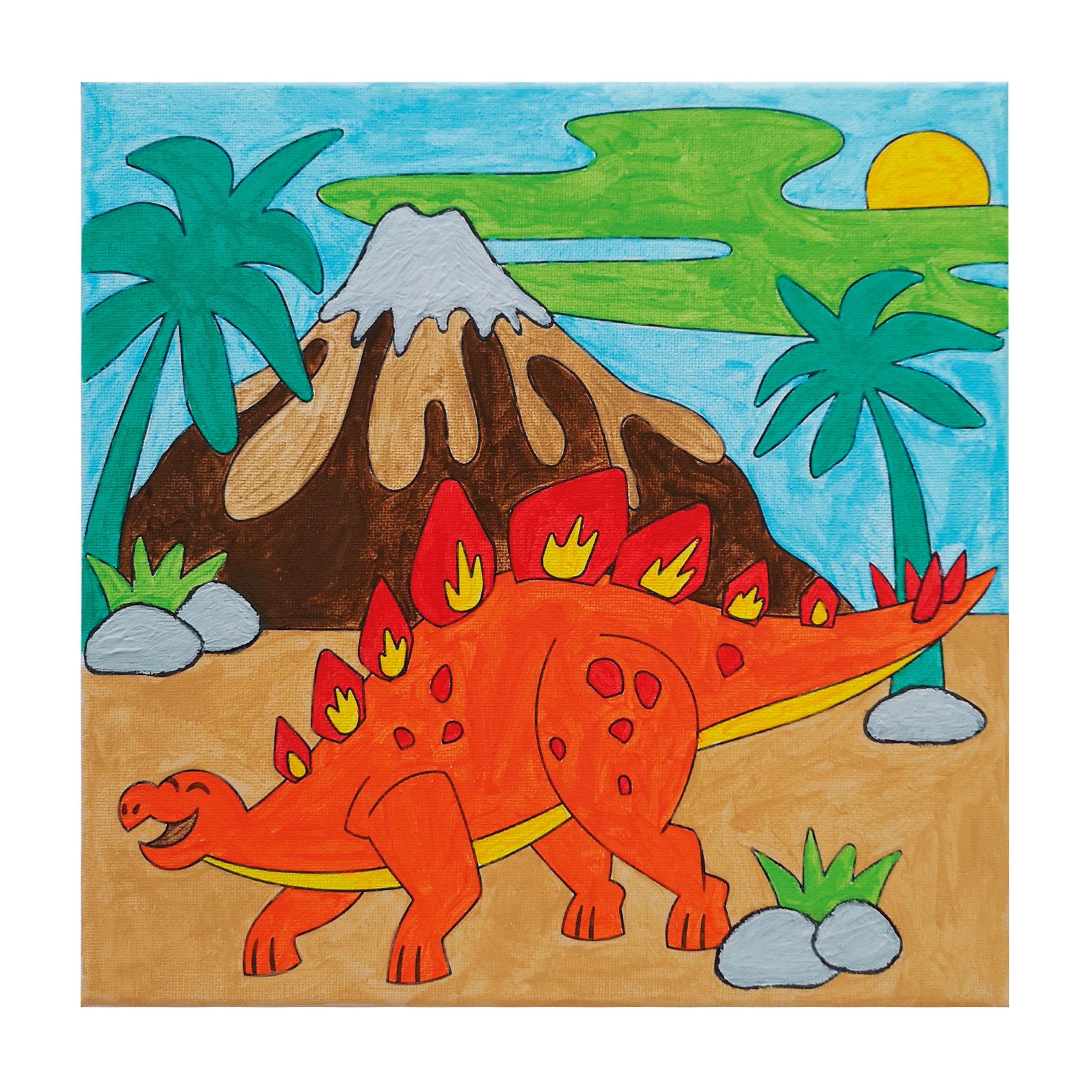 Kids Craft Kit: Dipped Dinosaur Wooden Cutouts -   Acrylic painting  for beginners, Acrylic pouring, Colorful paintings acrylic