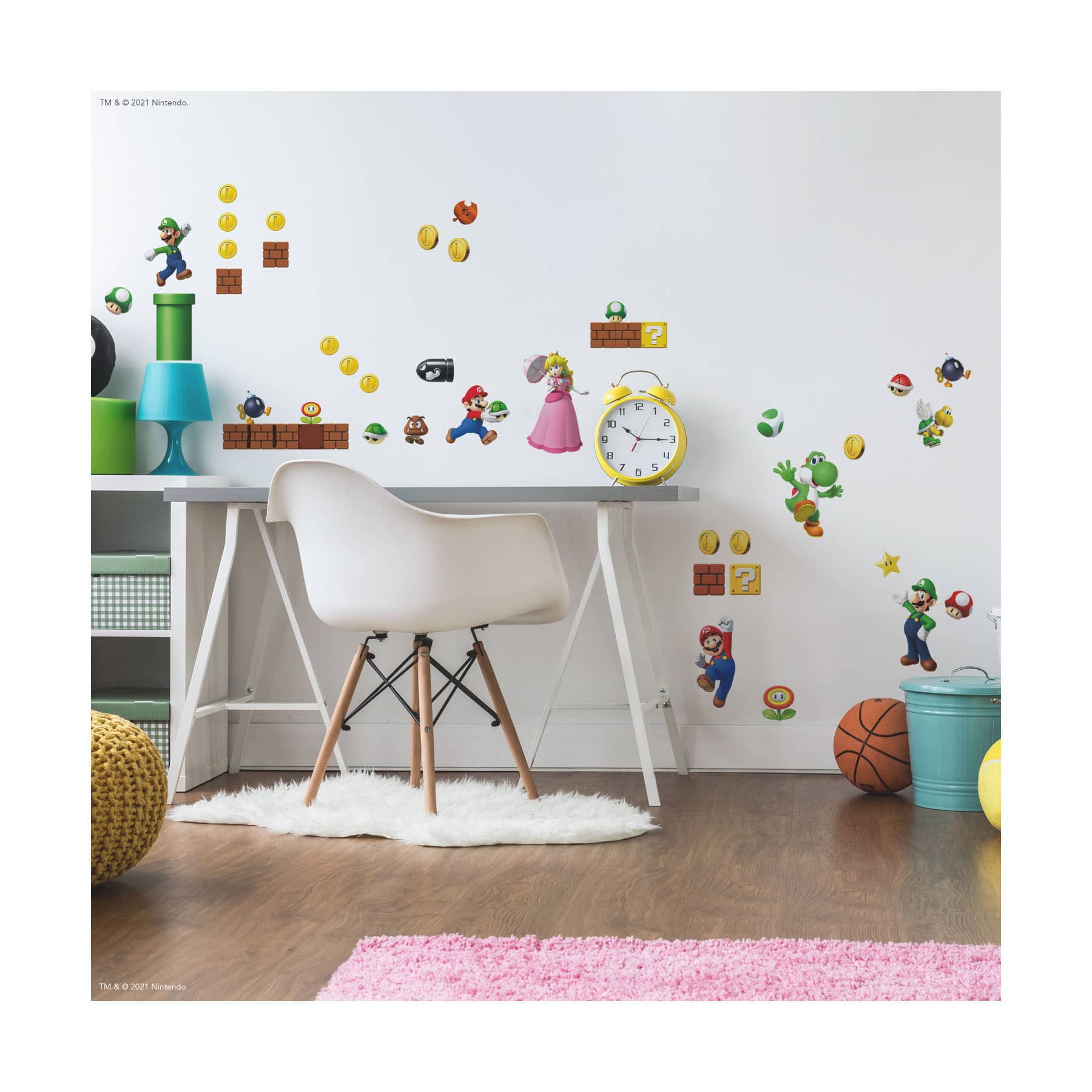 RoomMates Super Mario Brothers Peel &#x26; Stick Wall Decals