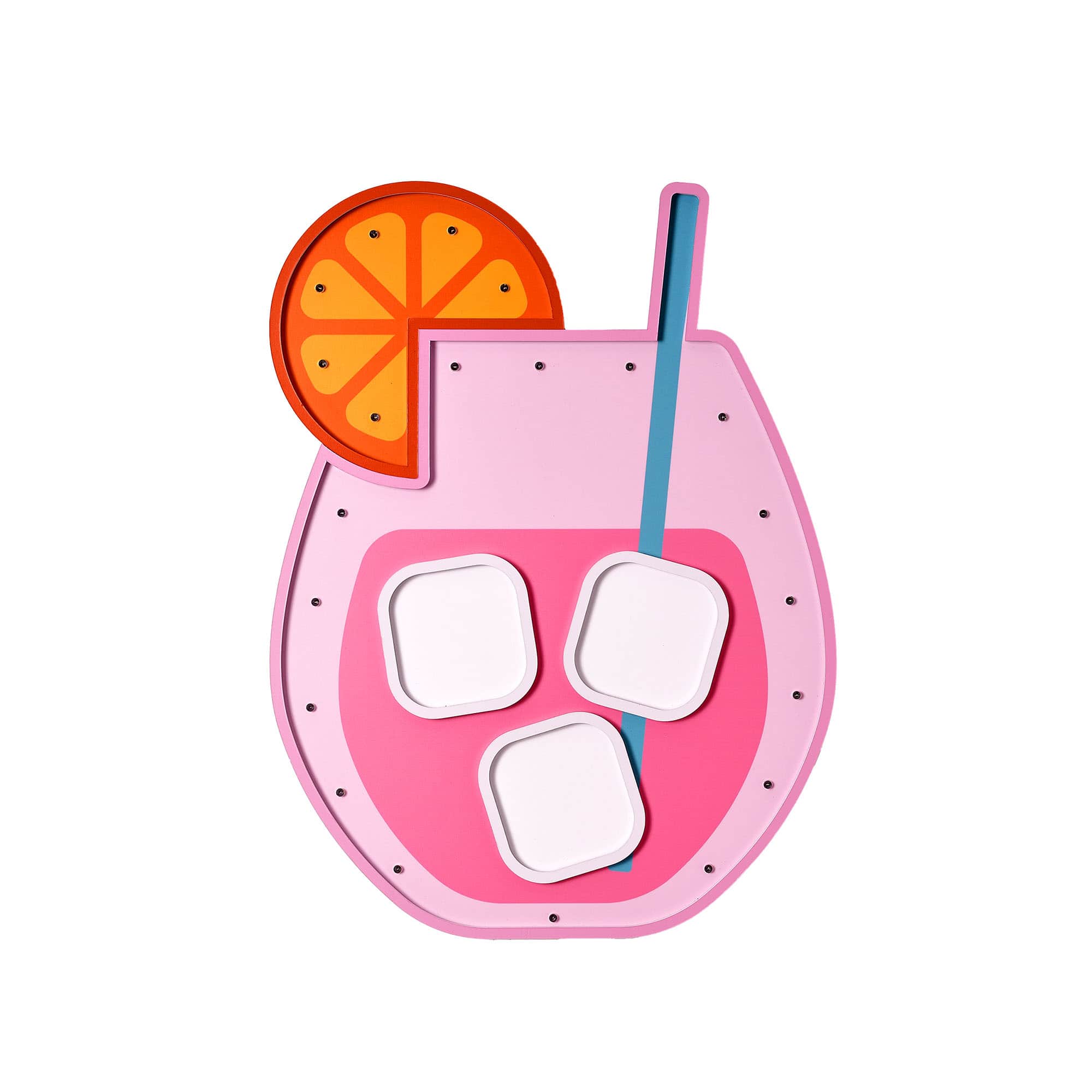 American Art Decor Tipsy LED Cocktail Plaque Wall Sign - 12" x 16" x 1"