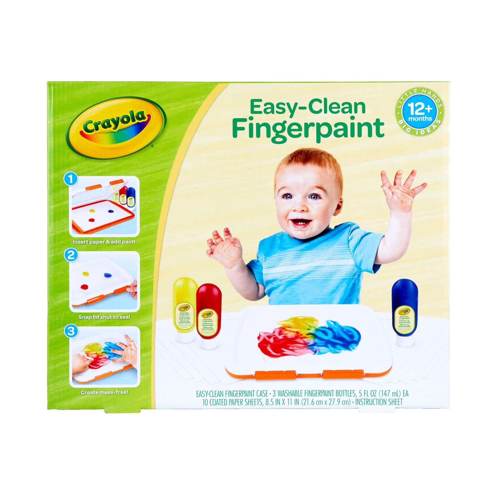 6 Pack: Crayola® Easy-Clean Fingerpaint Set