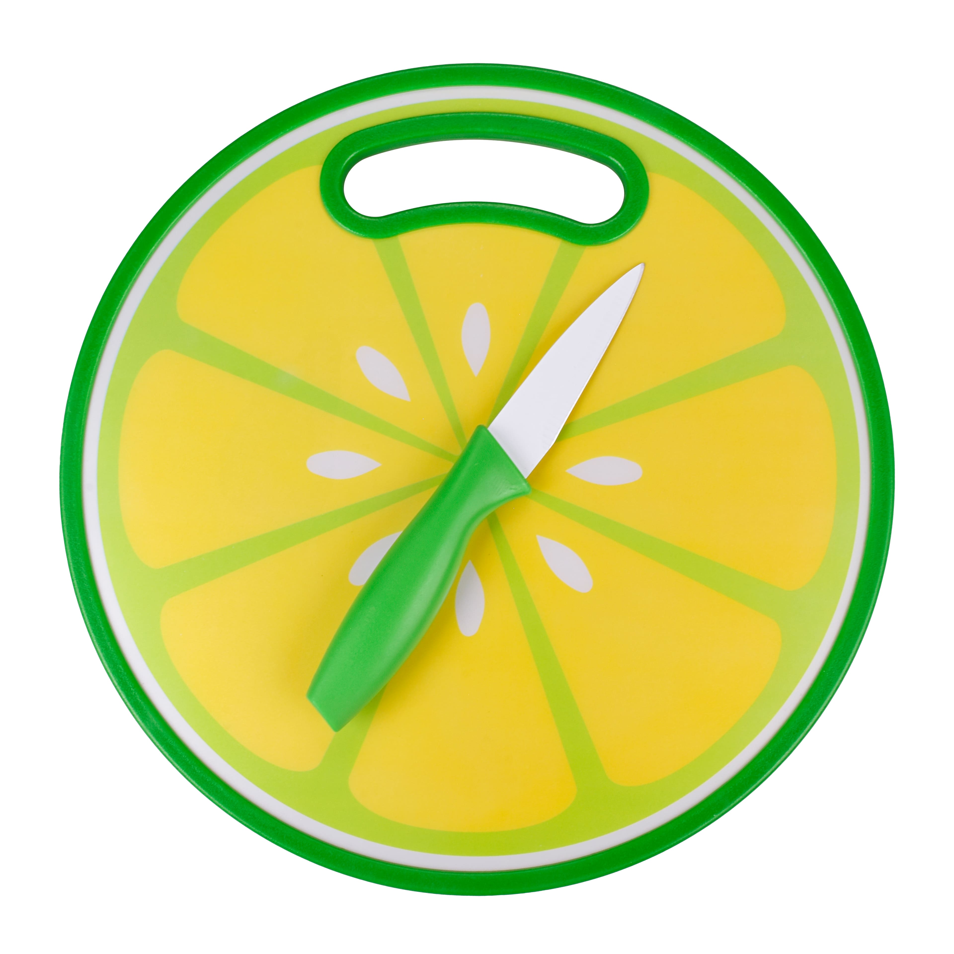 Lime Cutting Board &#x26; Knife by Celebrate It&#xAE;