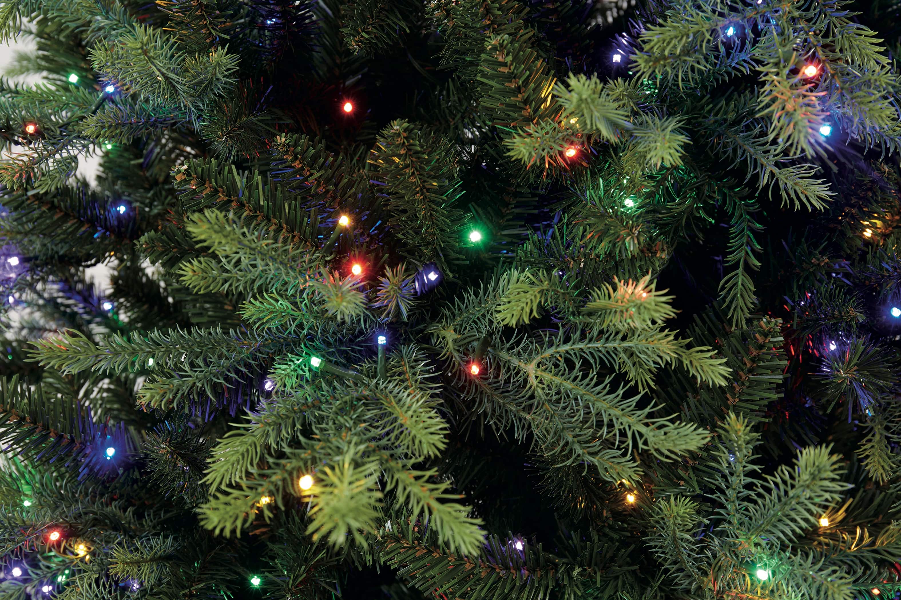 7.5ft. Pre-Lit Charlotte Spruce Realistic Artificial Christmas Tree, Color Changing Mini LED Lights by Ashland&#xAE;