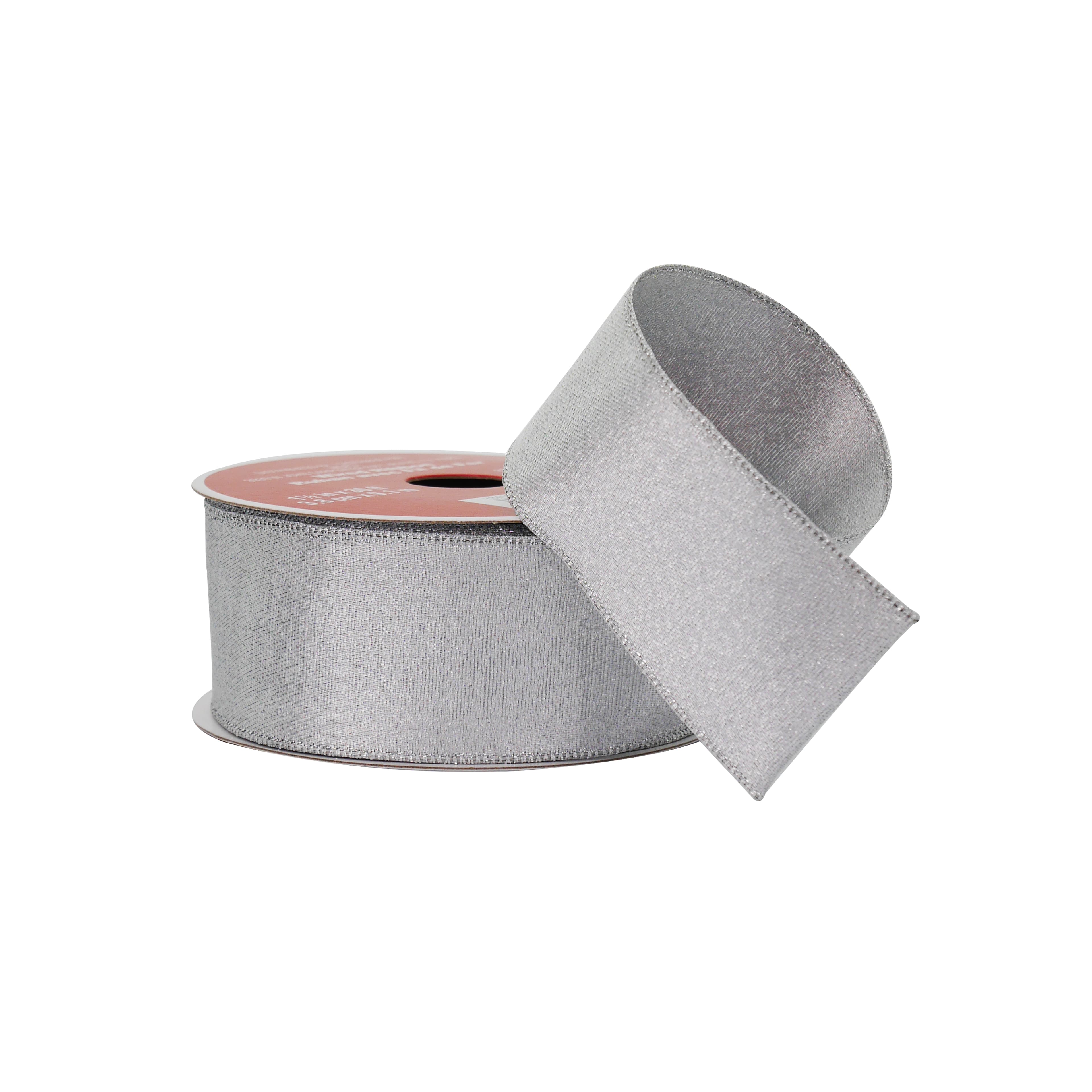 1.5&#x22; x 30ft. Silver Shimmer Wired Ribbon by Celebrate It&#xAE;