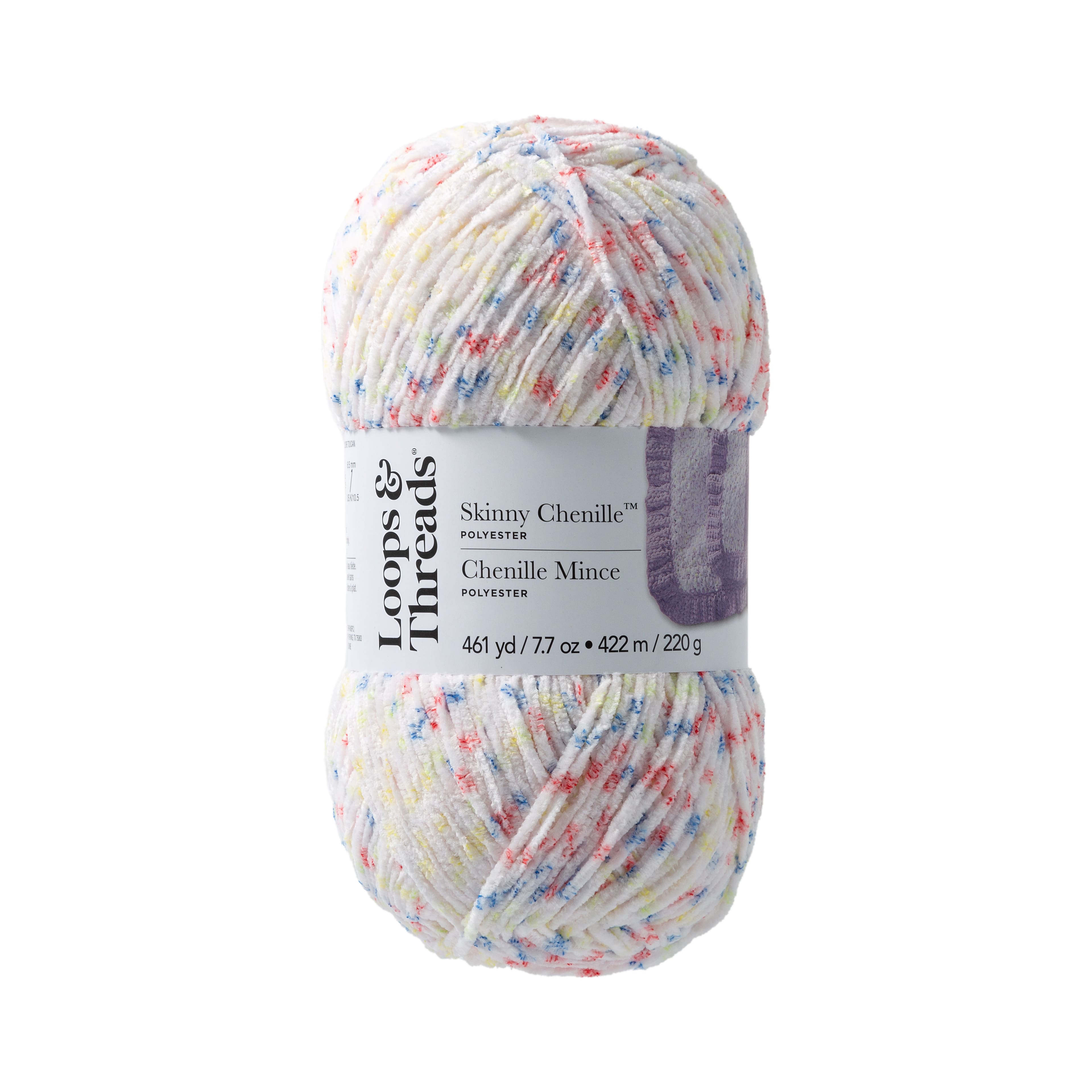 12 Pack: Skinny Chenille™ Multi Yarn by Loops & Threads®